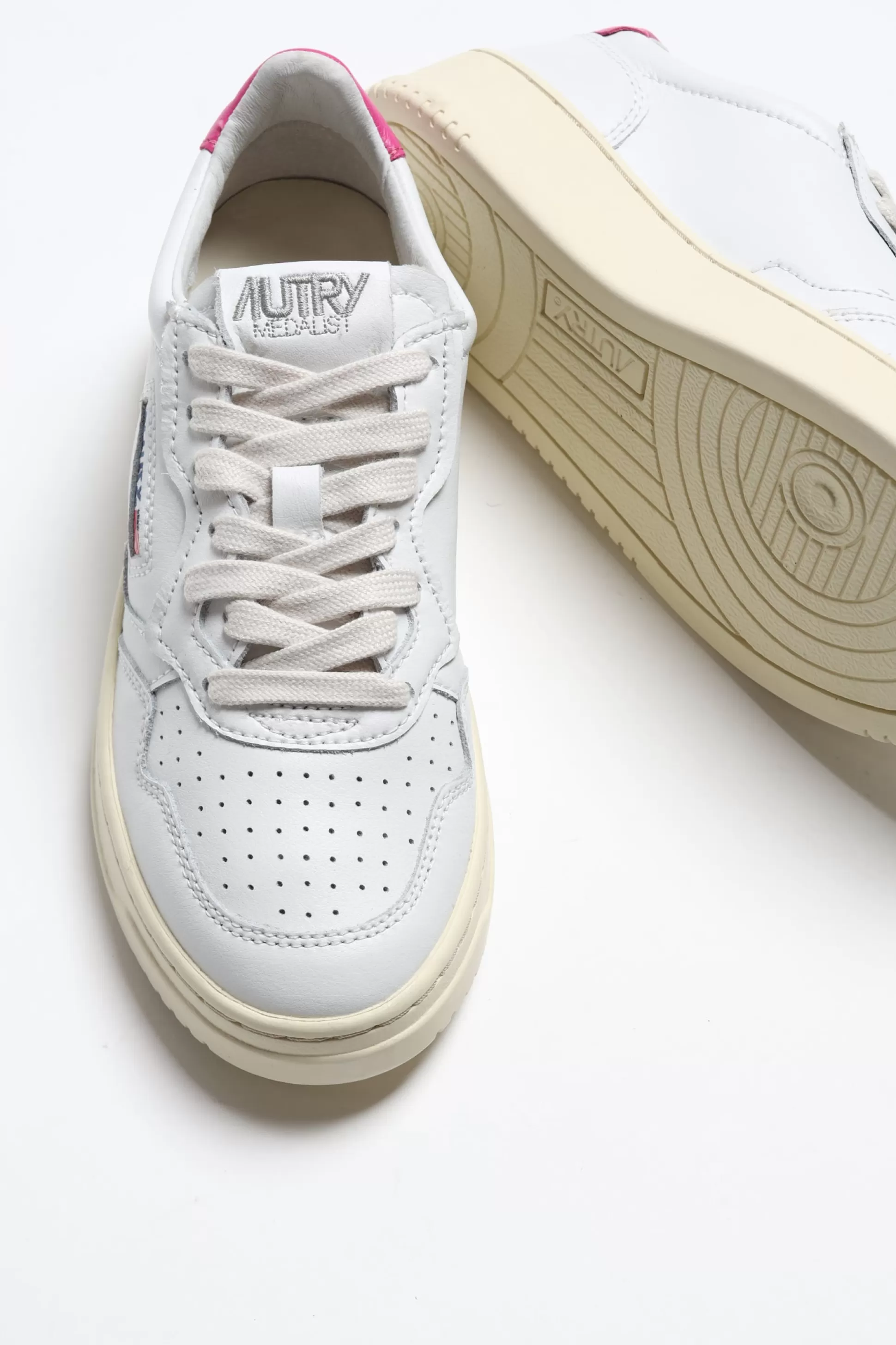 Autry Baskets^Baskets 01 Low En Blanc/Bulle