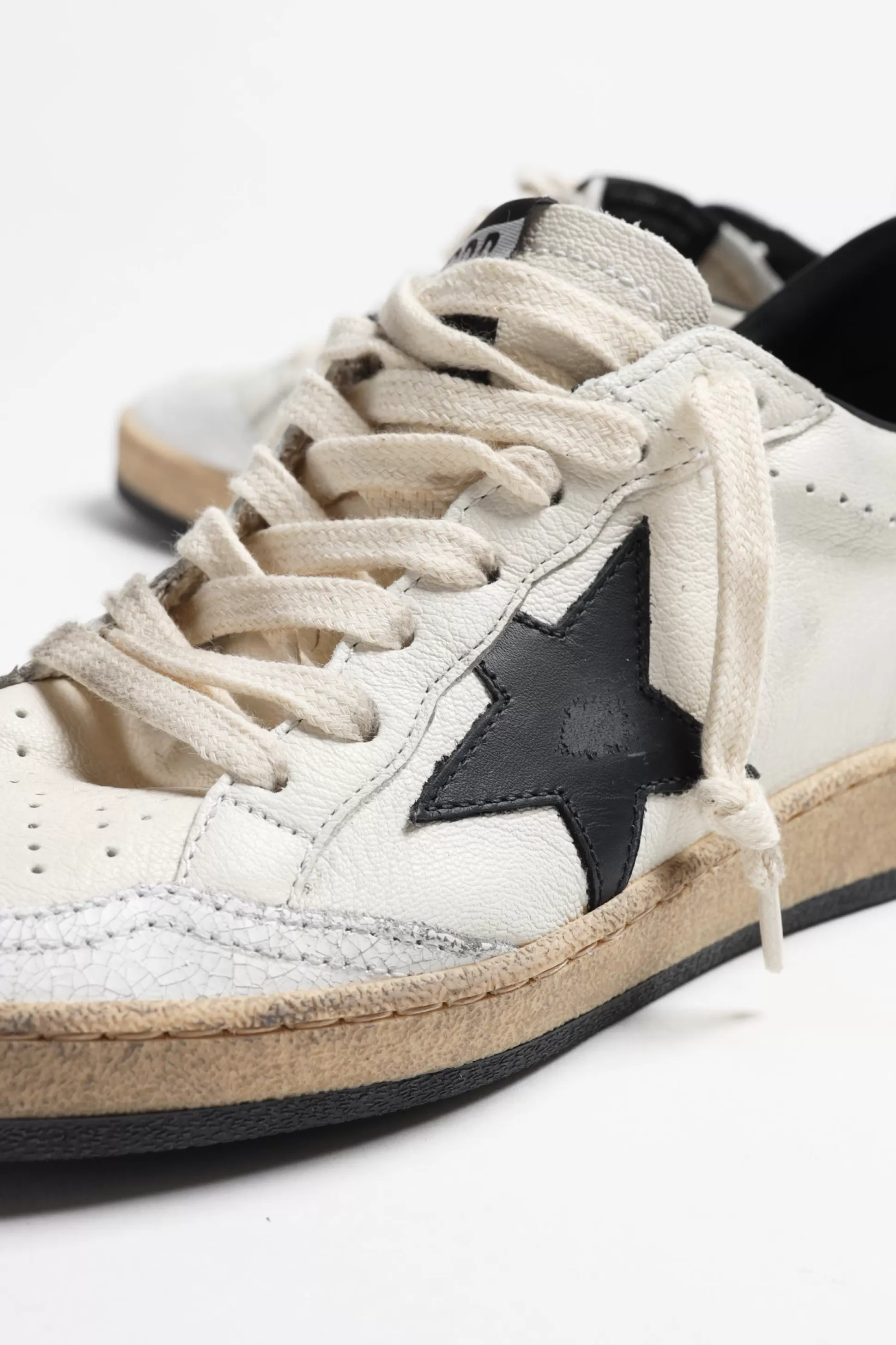 Golden Goose Baskets^Baskets Ballstar En Blanc/Noir