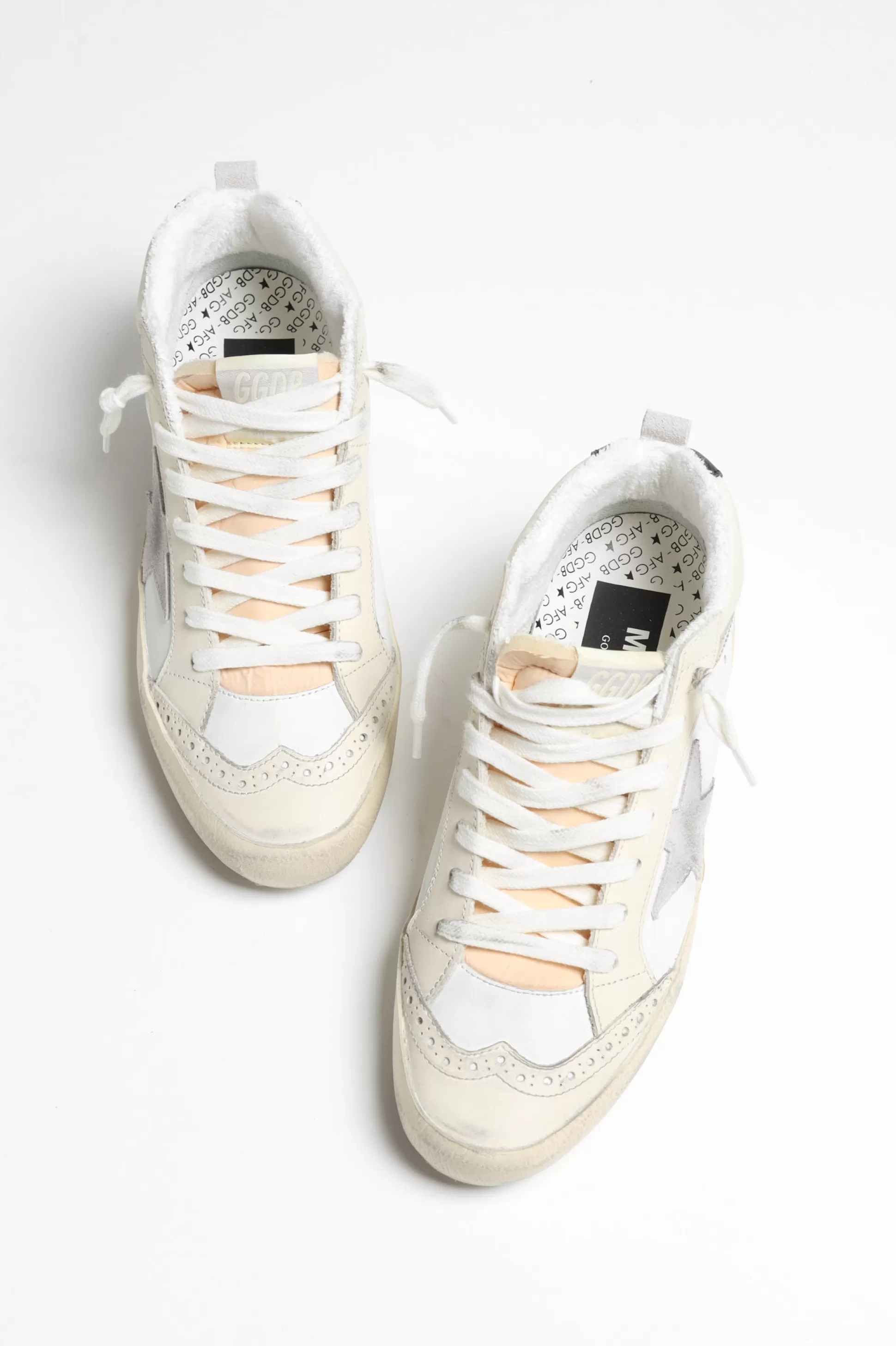 Golden Goose Baskets^Baskets Mid Star En Ivoire/Lilas/Or