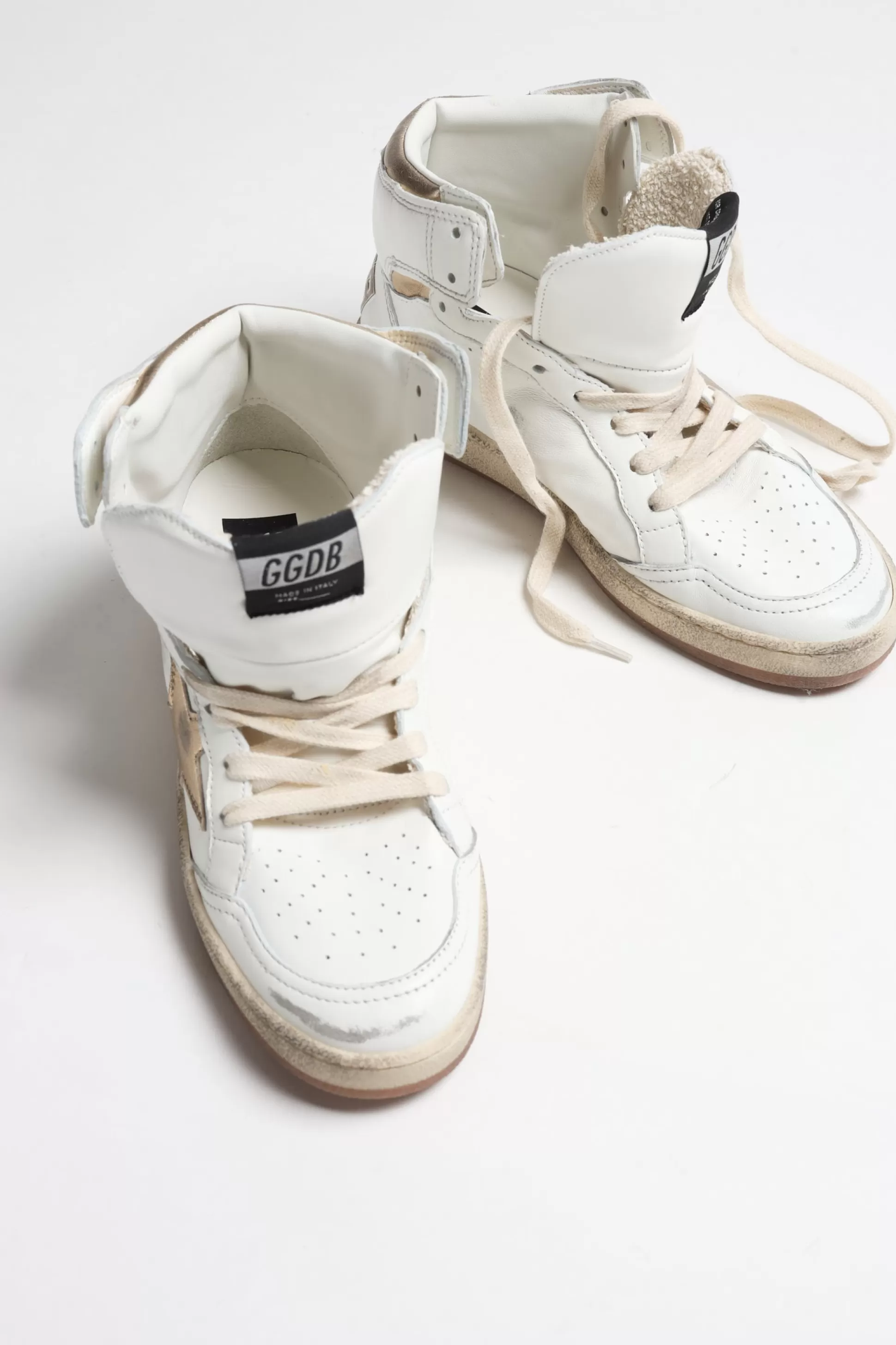 Golden Goose Baskets^Baskets Sky Star En Blanc/Or Fonce