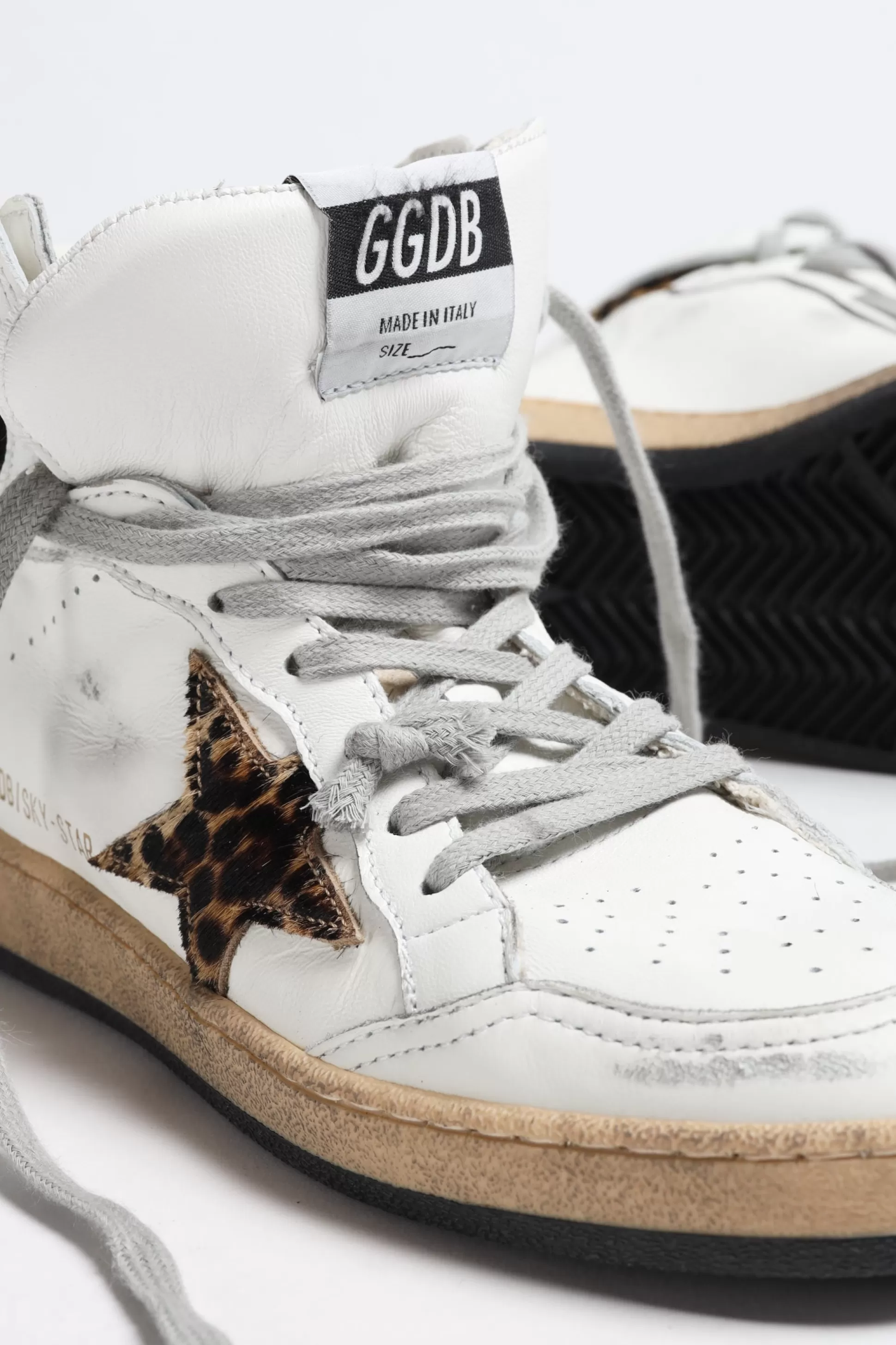 Golden Goose Baskets^Baskets Sky Star Leo En Blanc/Marron