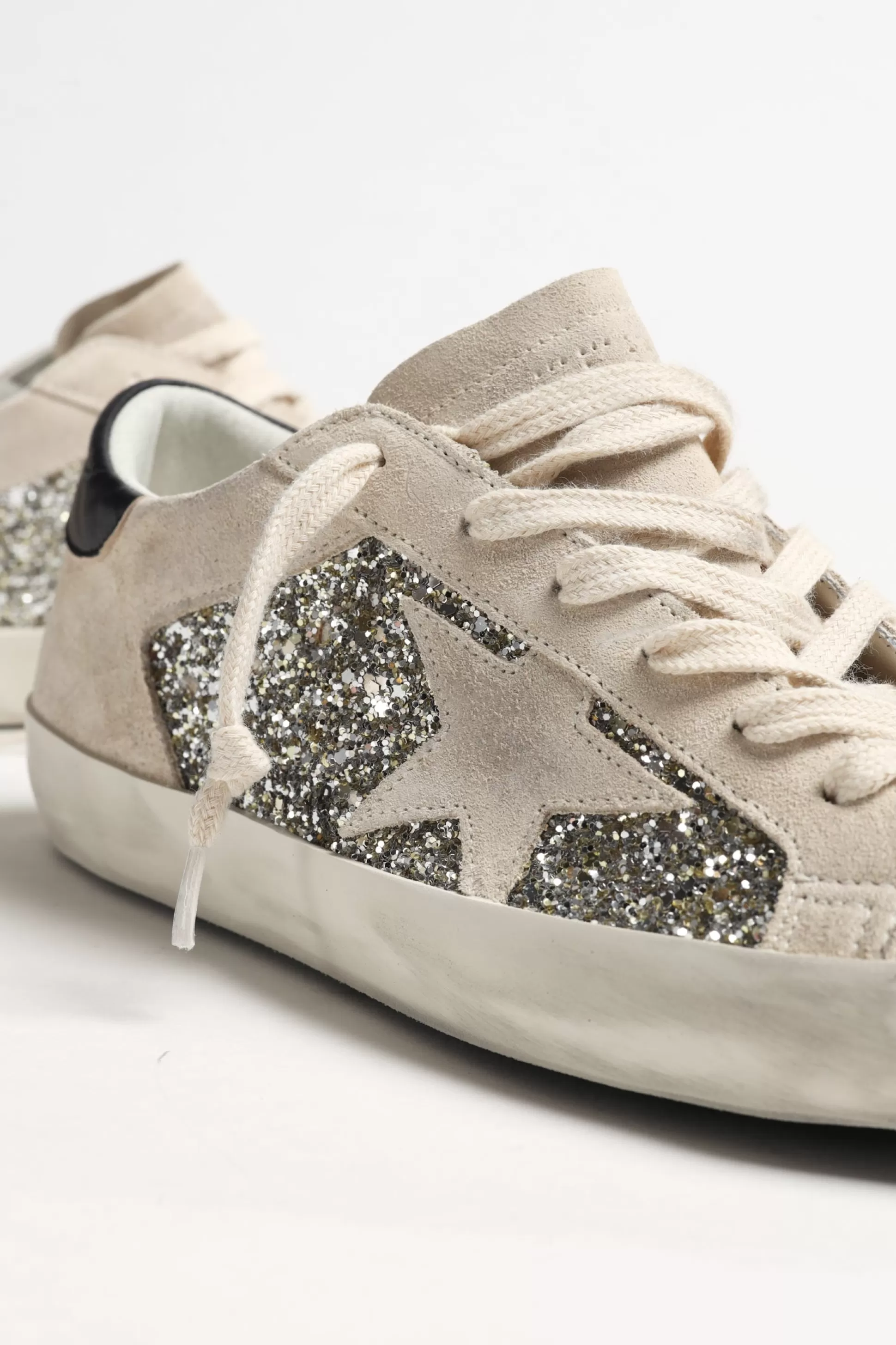 Golden Goose Baskets^Baskets Super Star Platinum/Beige