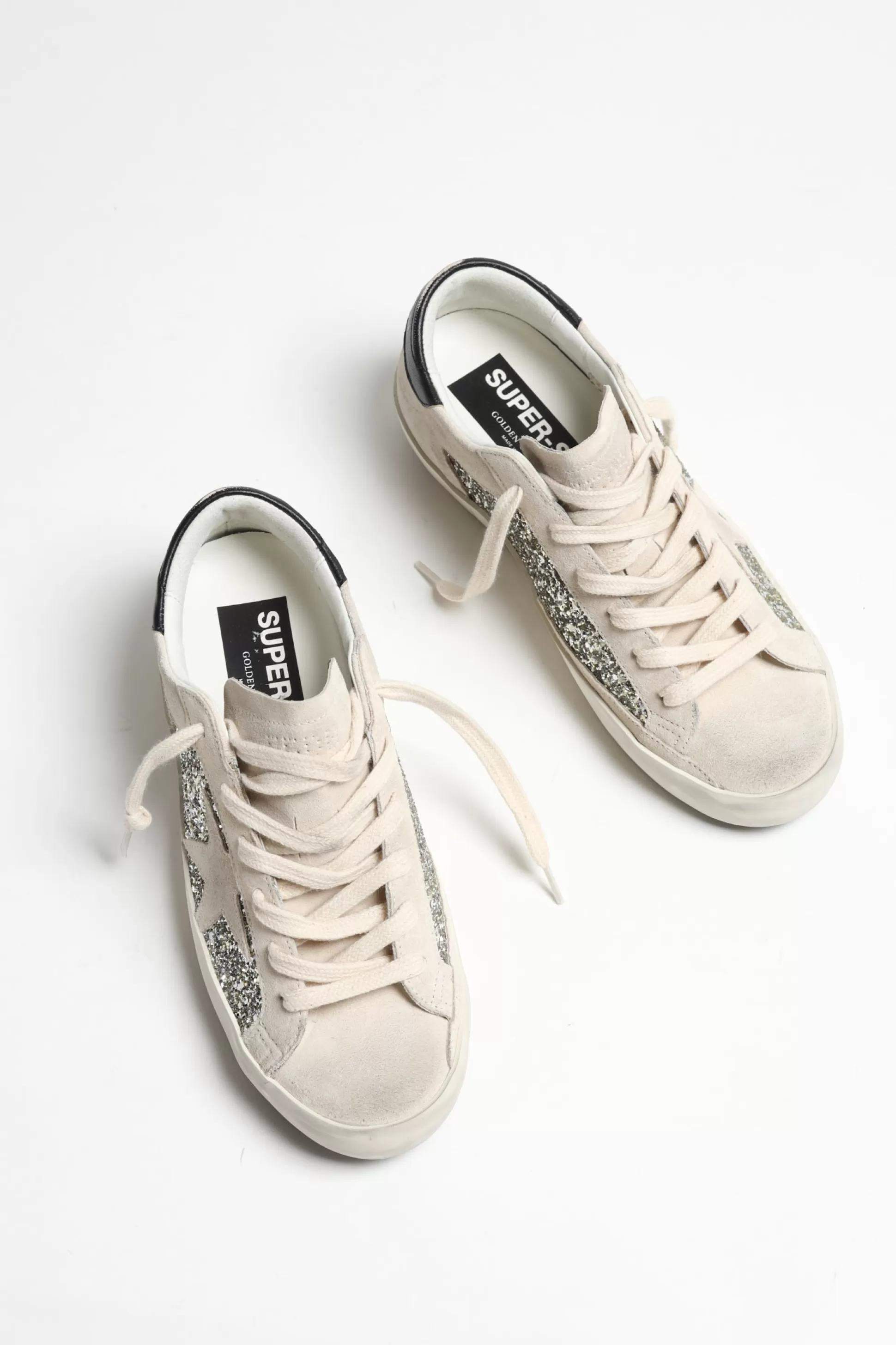 Golden Goose Baskets^Baskets Super Star Platinum/Beige