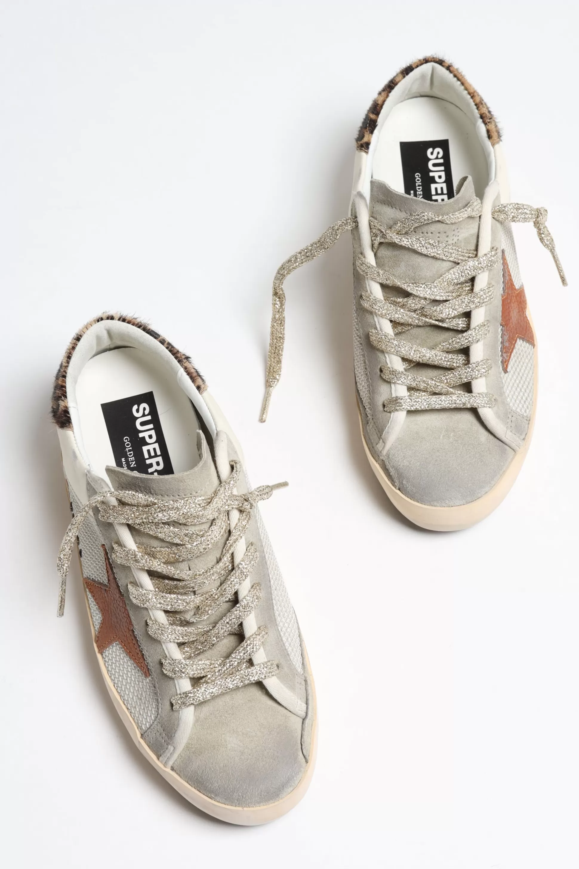 Golden Goose Baskets^Baskets Superstar En Ecru/Marron/Leopard