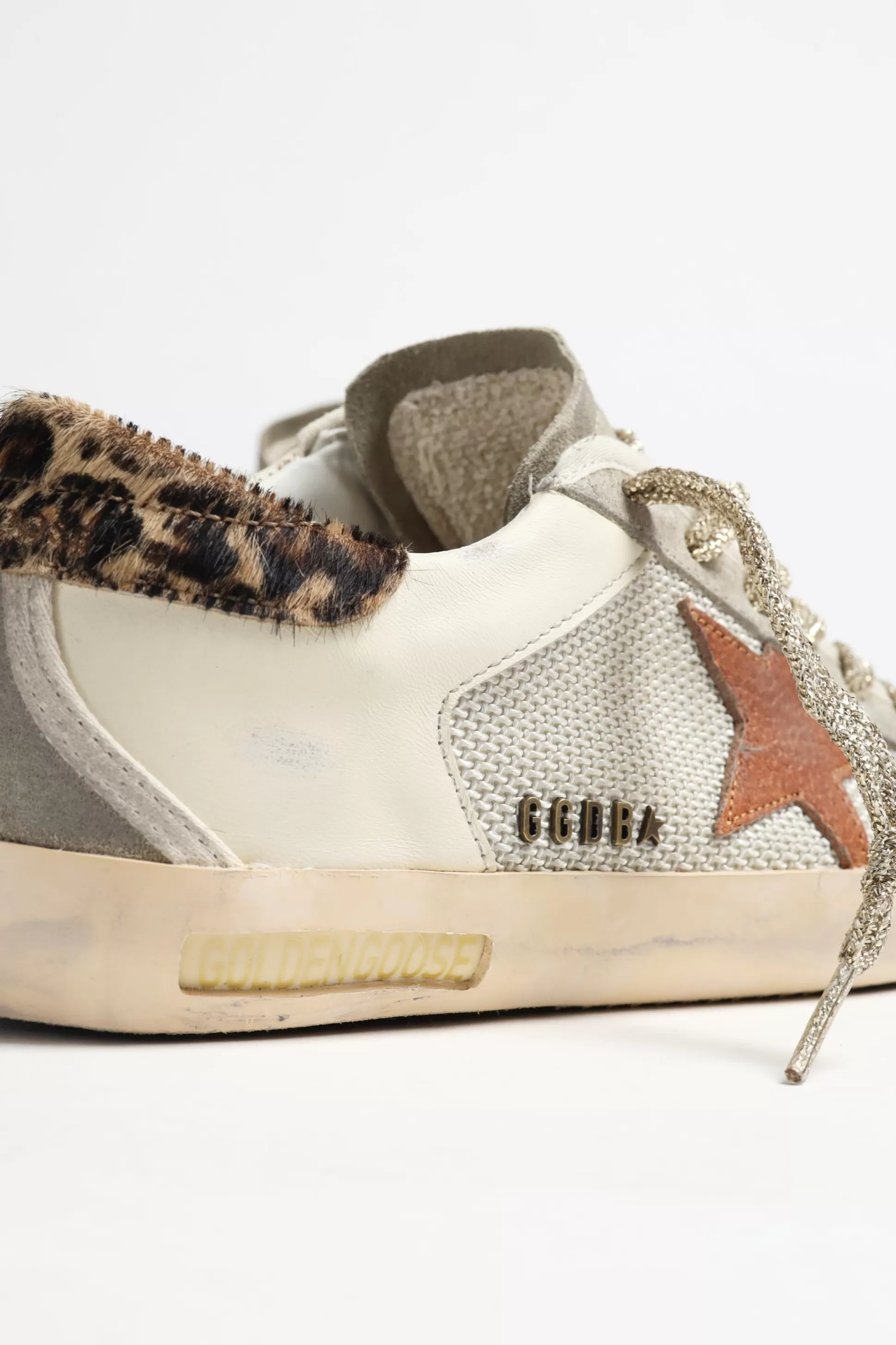 Golden Goose Baskets^Baskets Superstar En Ecru/Marron/Leopard