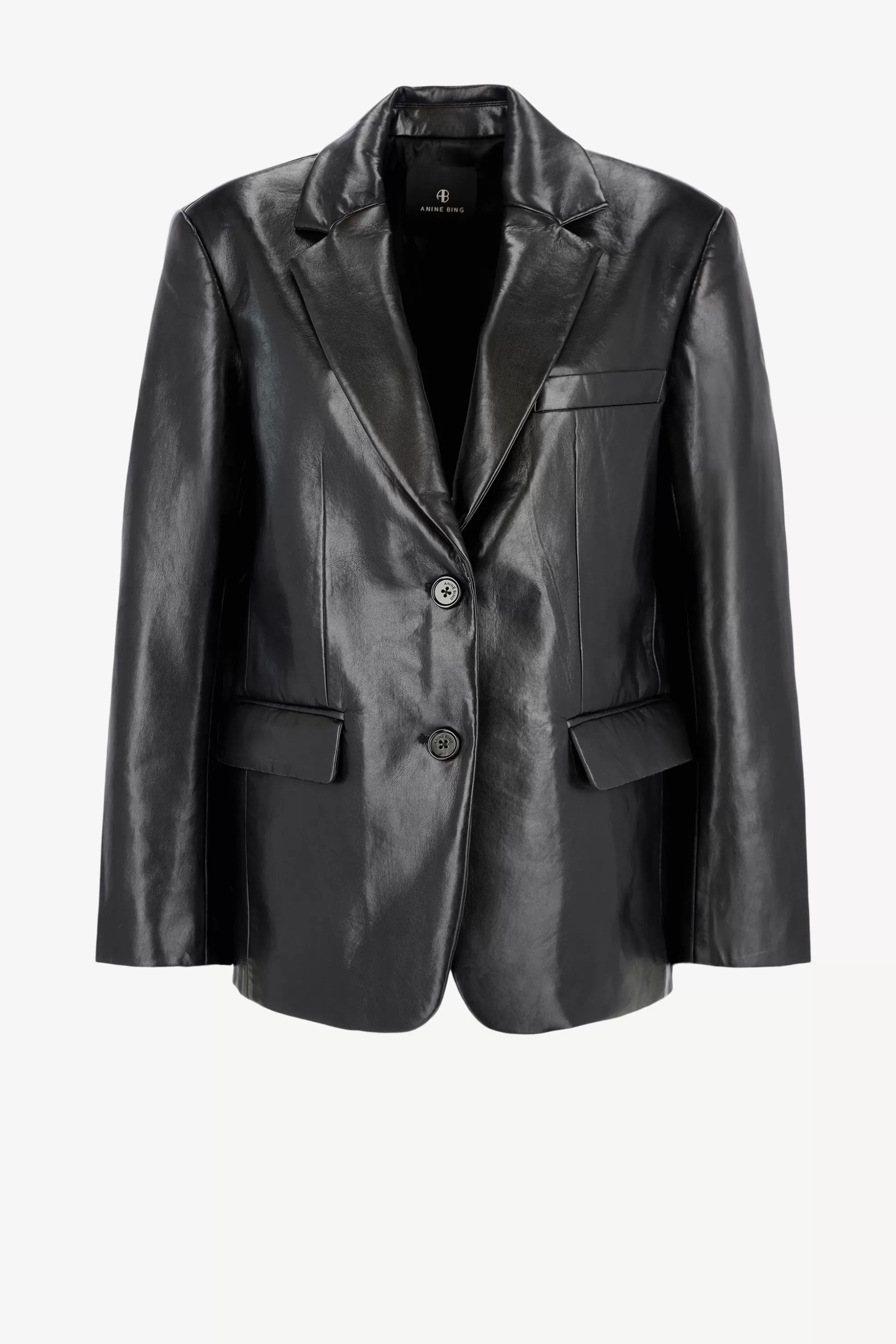 Anine Bing Blazer^Blazer En Cuir Classic Noir