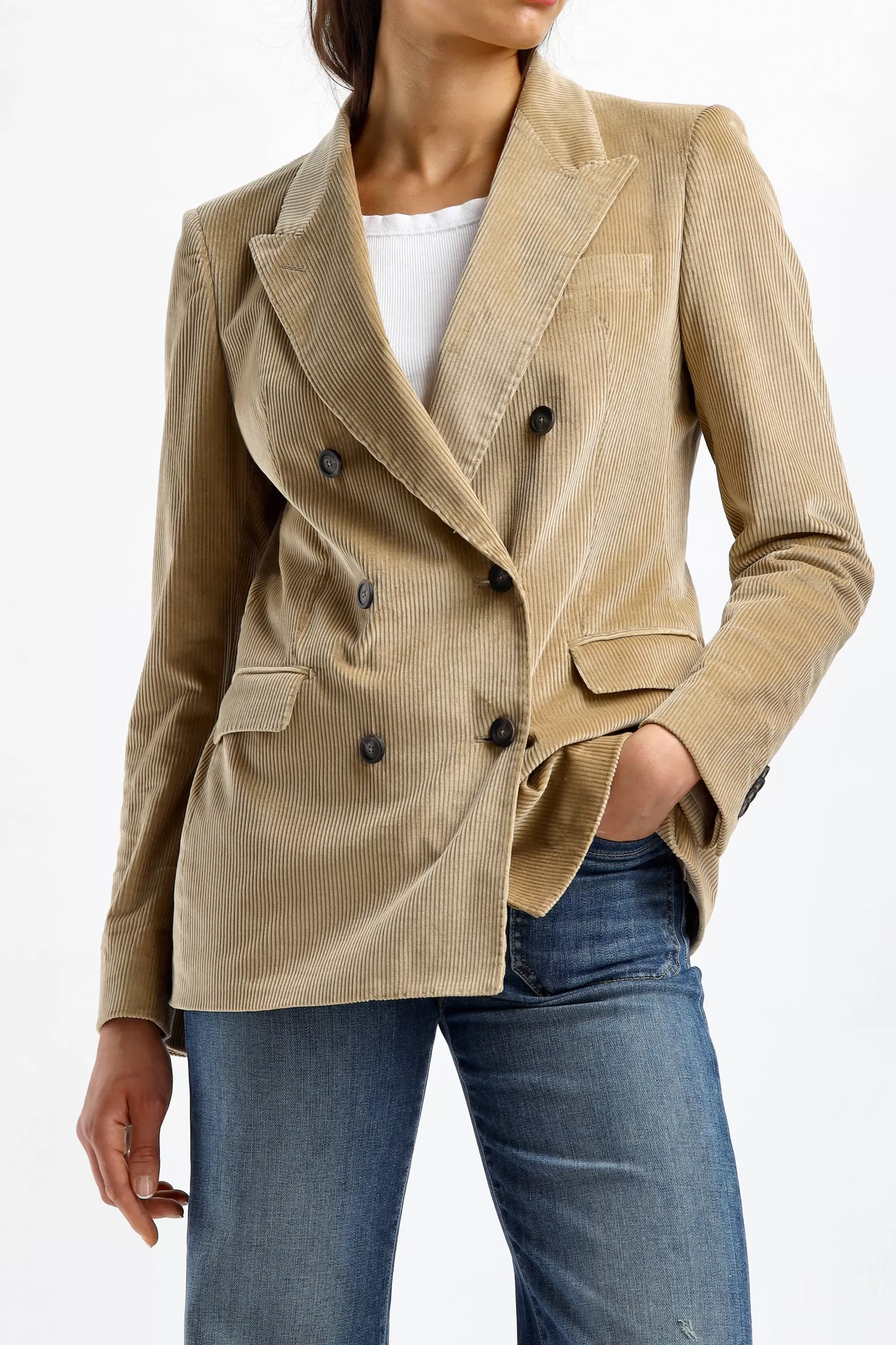 Tagliatore Blazer^Blazer En Velours Cotele Parigi En Beige