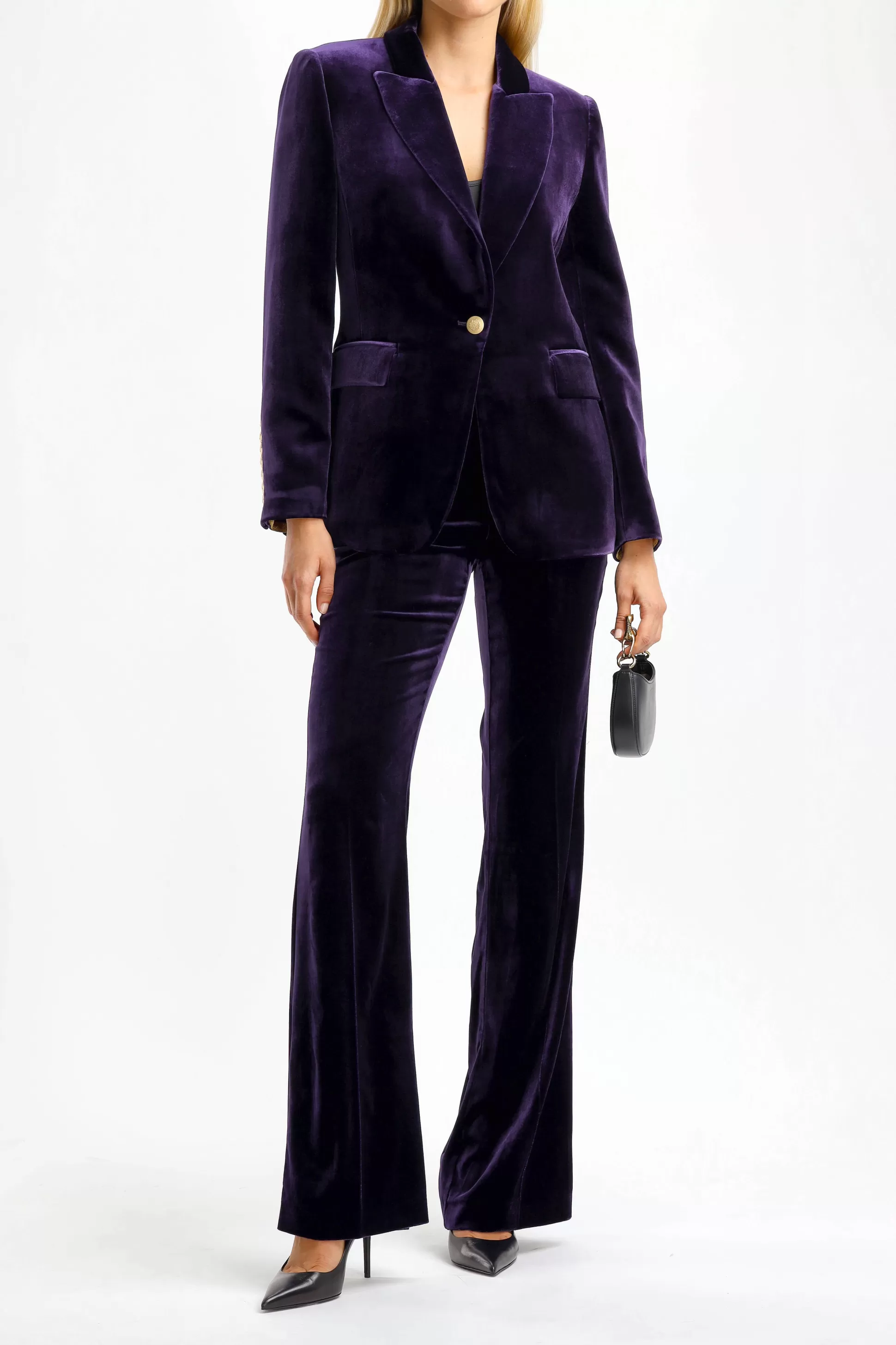 DMN Blazer^Blazer En Velours Mila En Violet