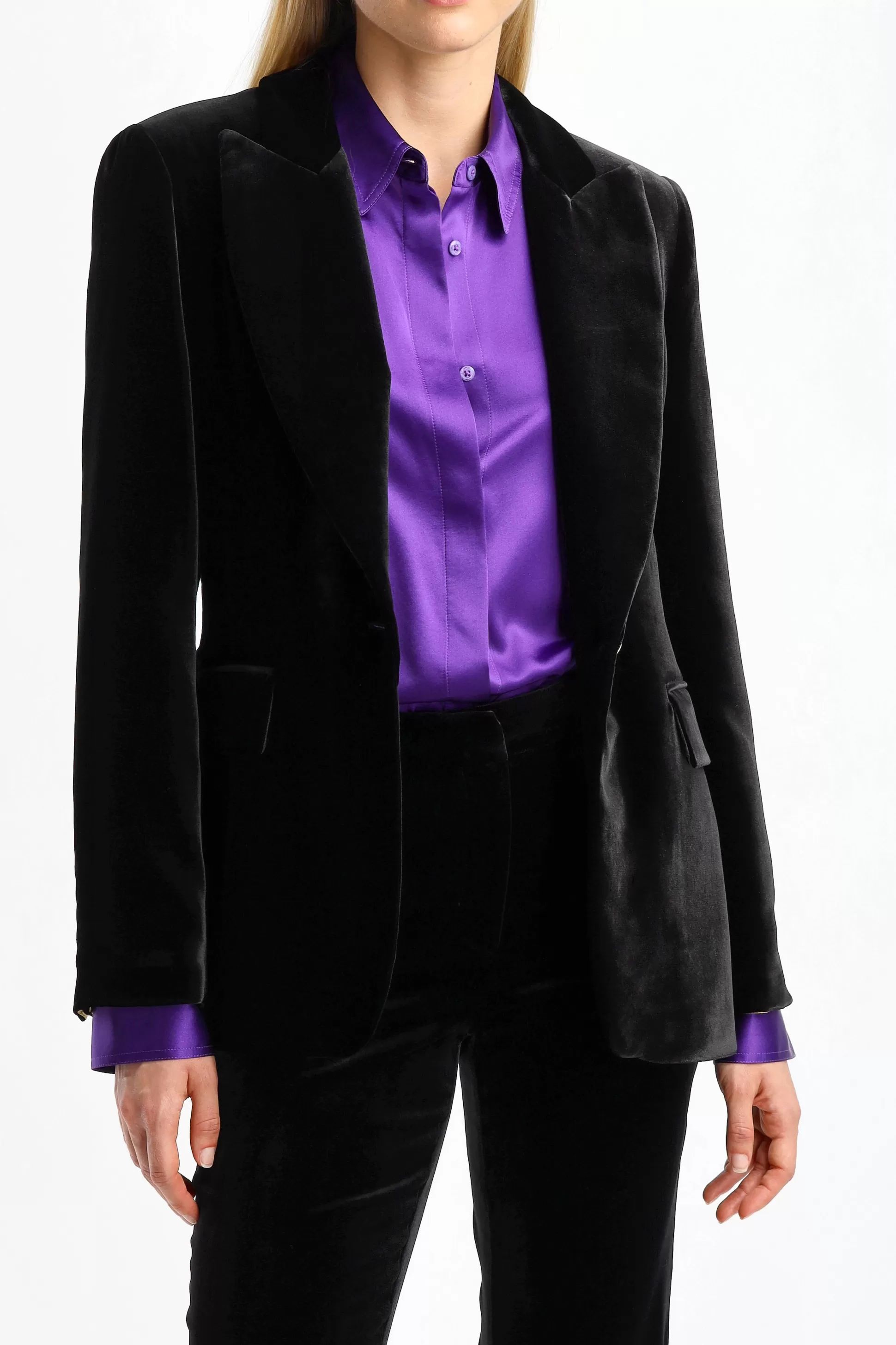 DMN Blazer^Blazer En Velours Noir Mila