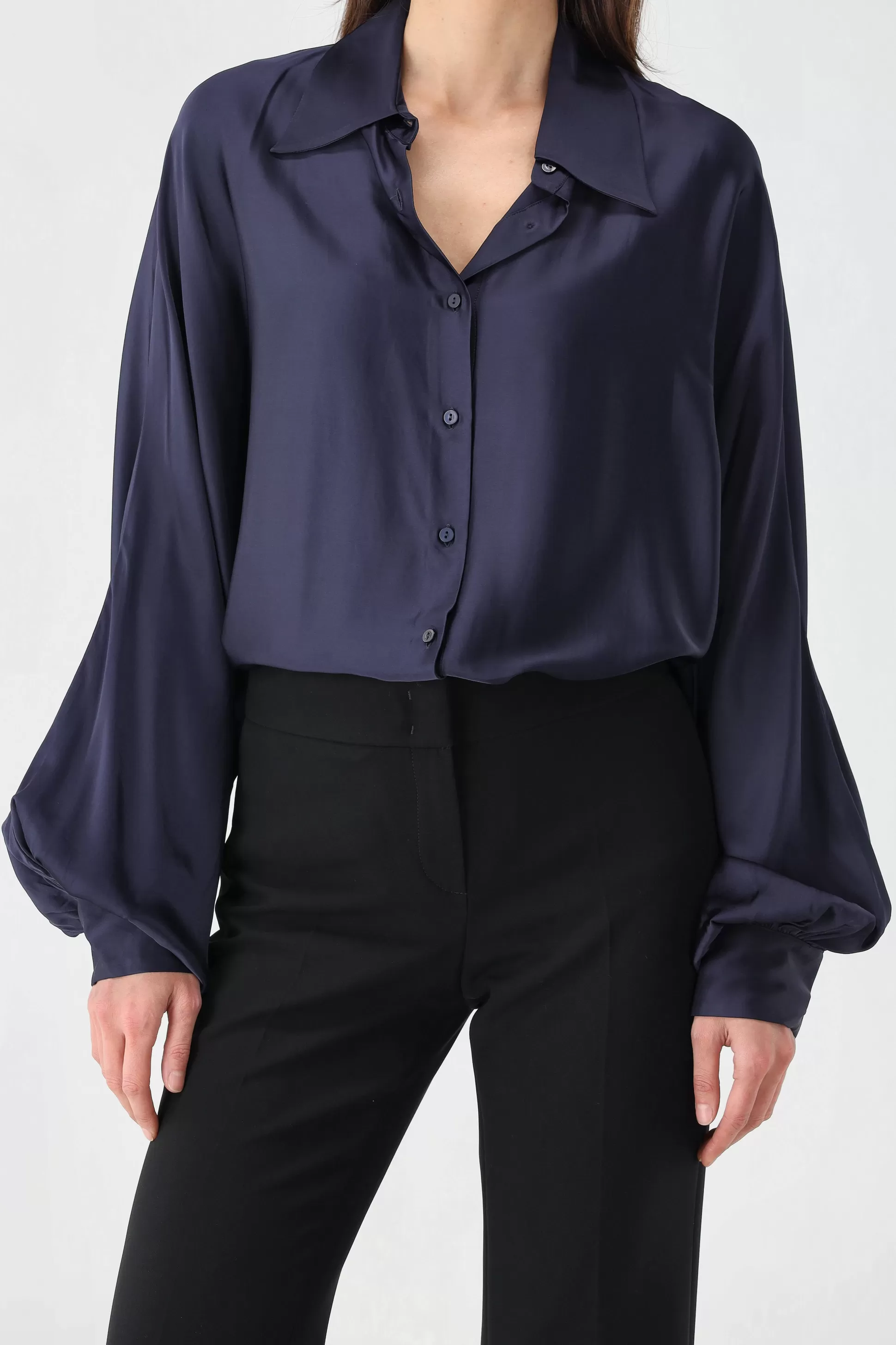 SoSue Blouses & Tops^Blouse Antonia Shiny En Bleu Marine