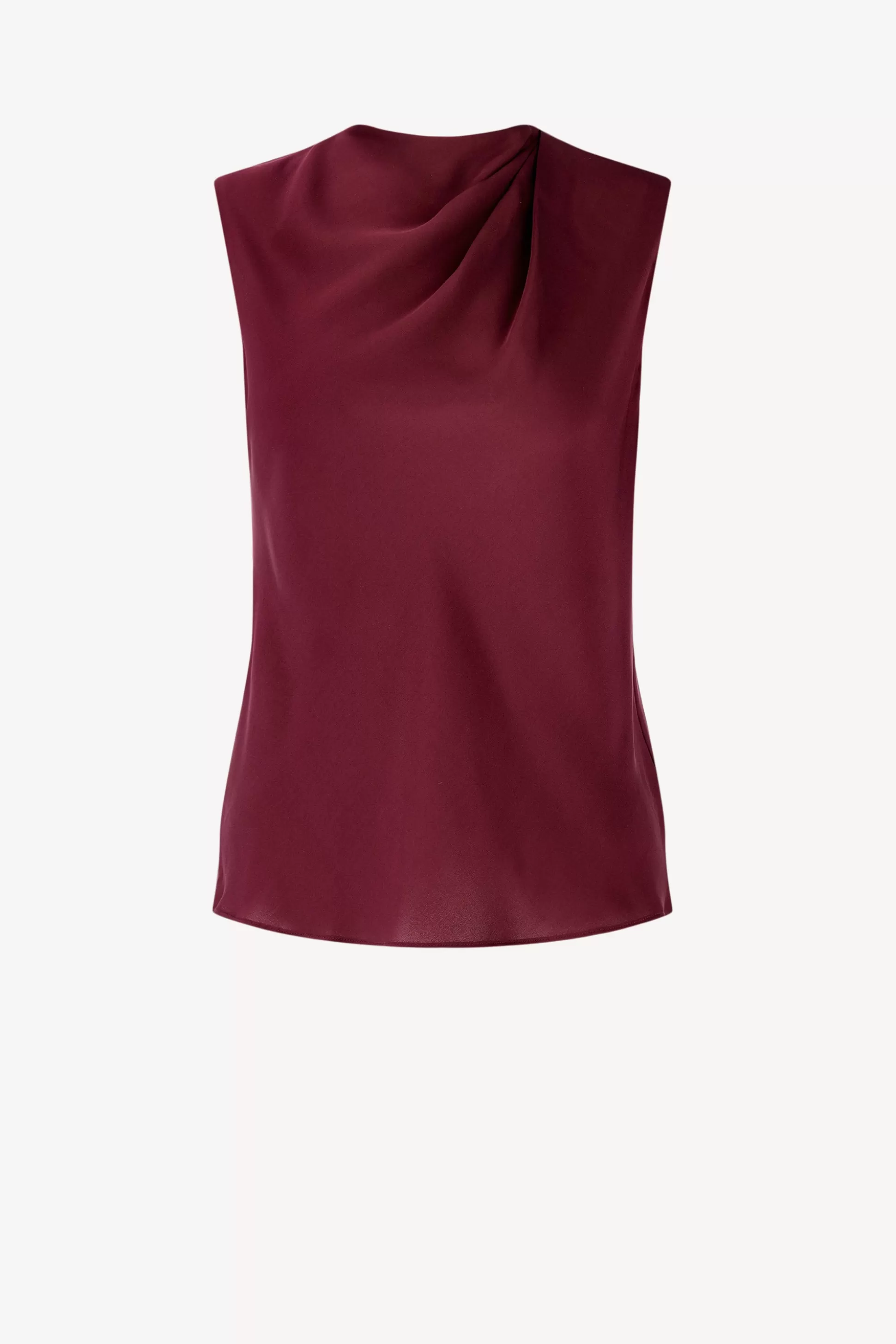 Vince Blouses & Tops^Blouse Cascade In Cherry Wine