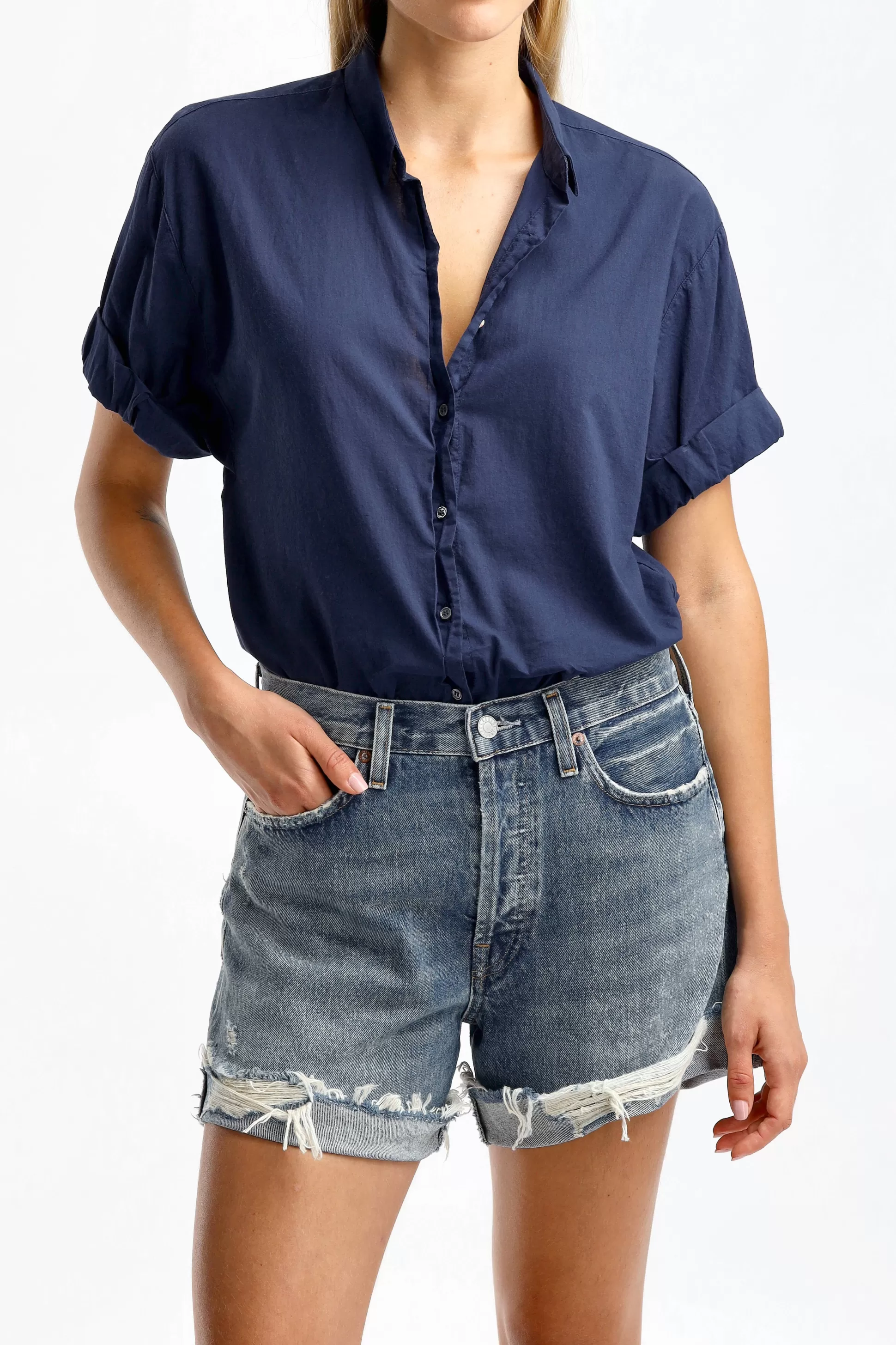 Xirena Blouses & Tops^Blouse Channing En Bleu Marine