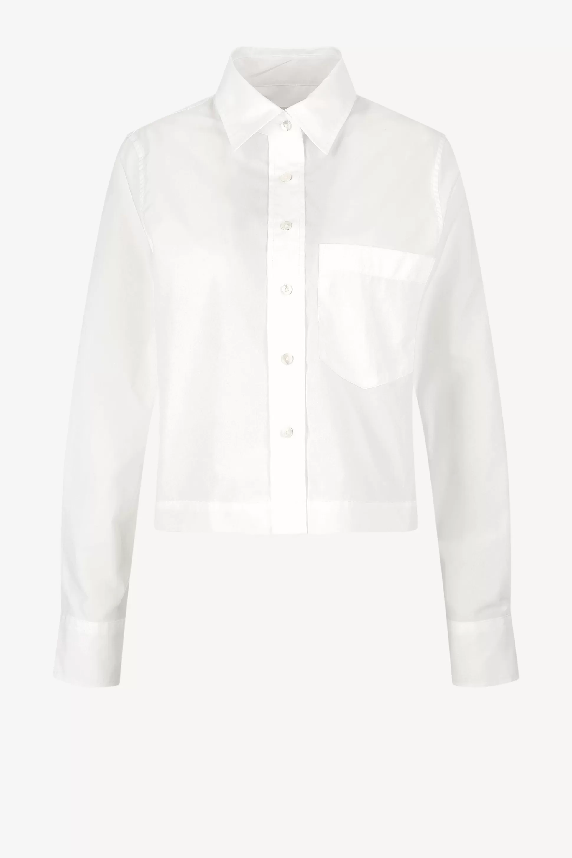 Closed Blouses & Tops^Blouse Cropped En Blanc