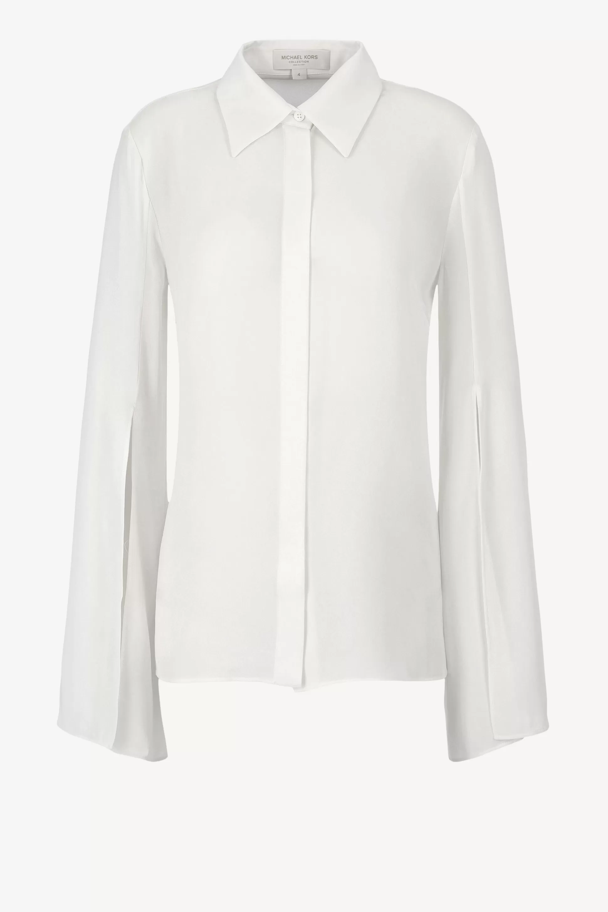 Michael Kors Collection Blouses & Tops^Blouse En Soie Split In Optic White