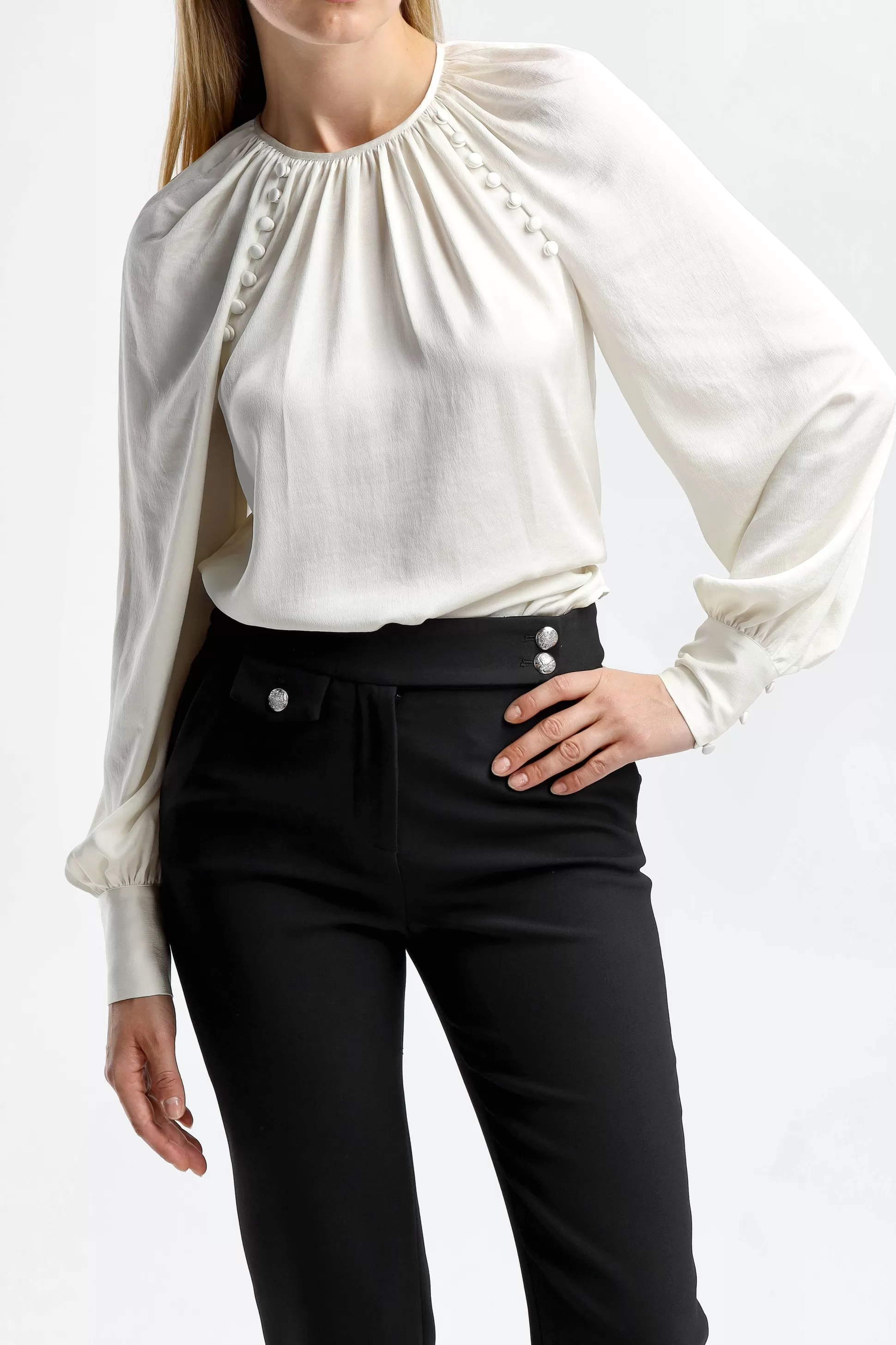 Veronica Beard Blouses & Tops^Blouse Khoa En Blanc Casse