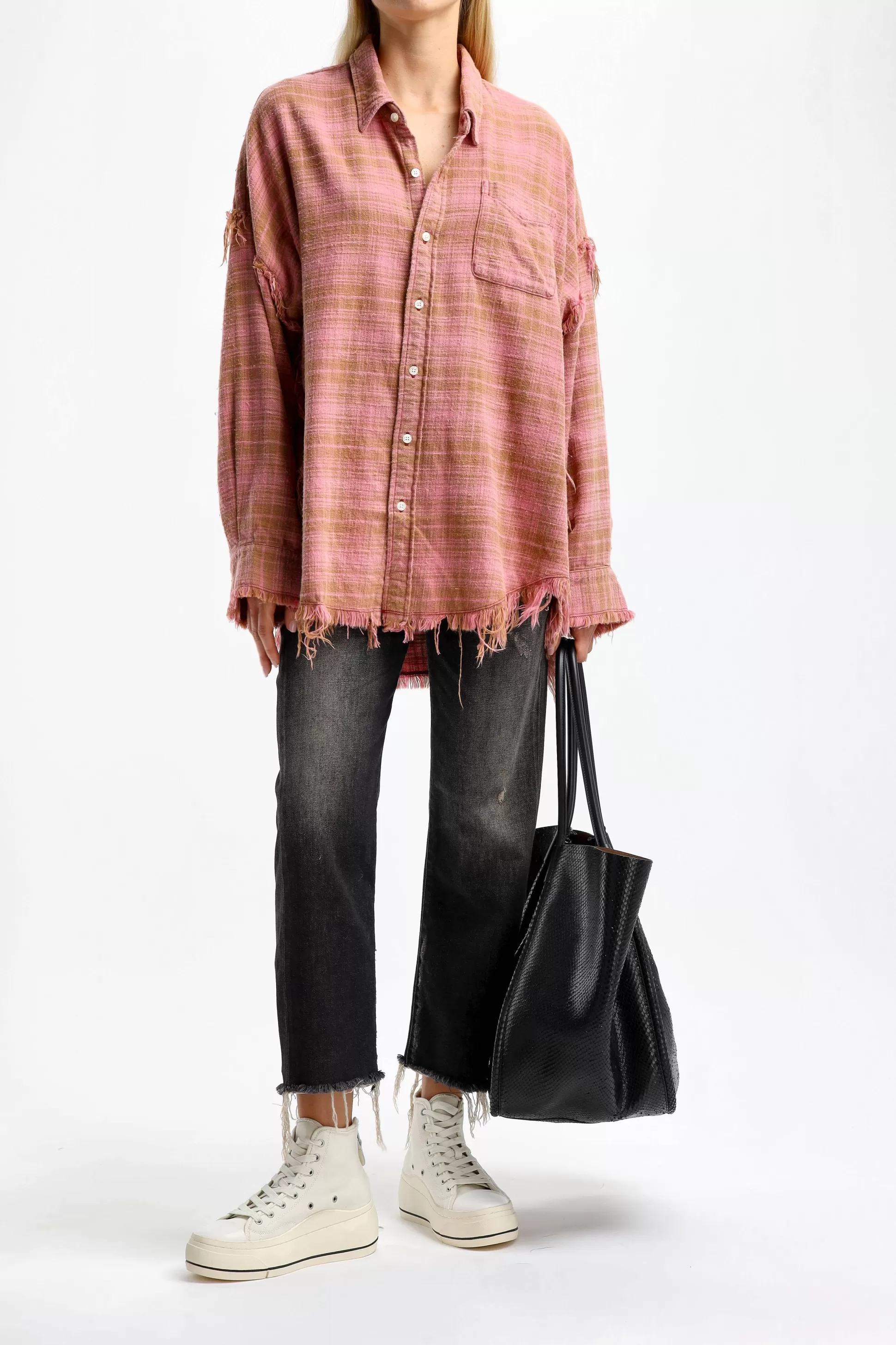 R13 Blouses & Tops^Blouse Shredded En Rose Overdye