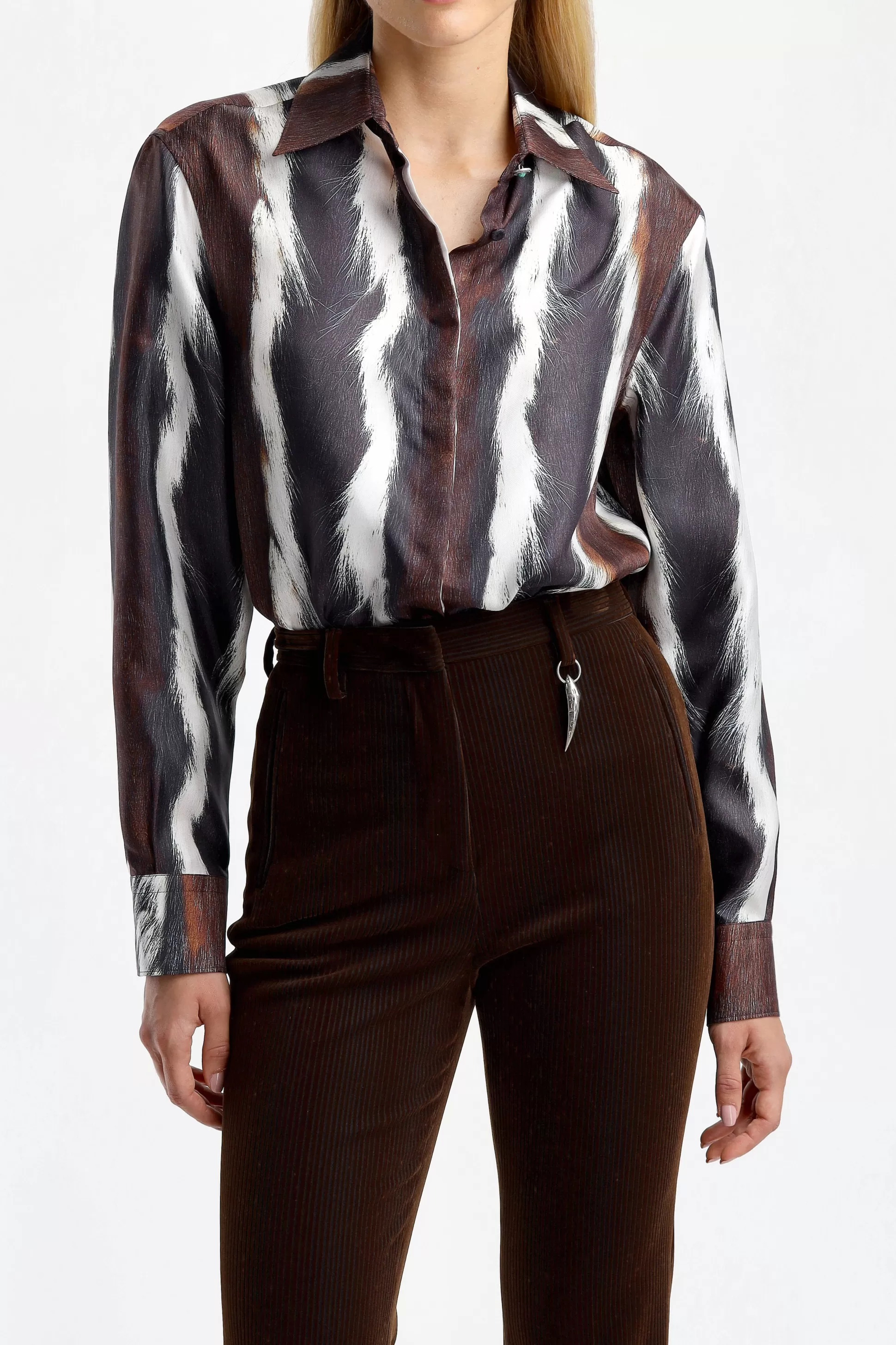 Roberto Cavalli Blouses & Tops^Blouse Stripes En Multicolore