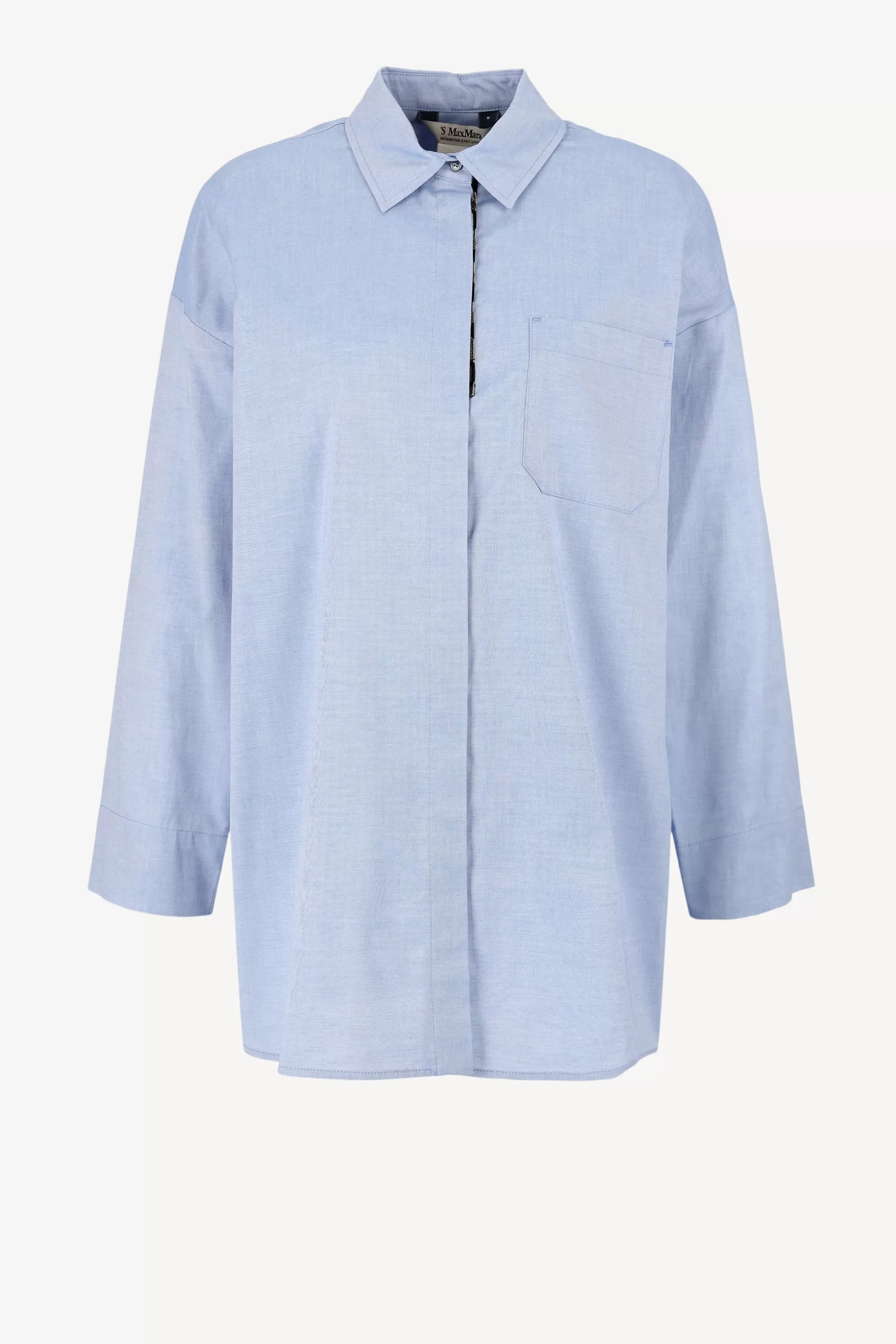 S Max Mara Blouses & Tops^Blouse Sylvie Oxford En Bleu Azur