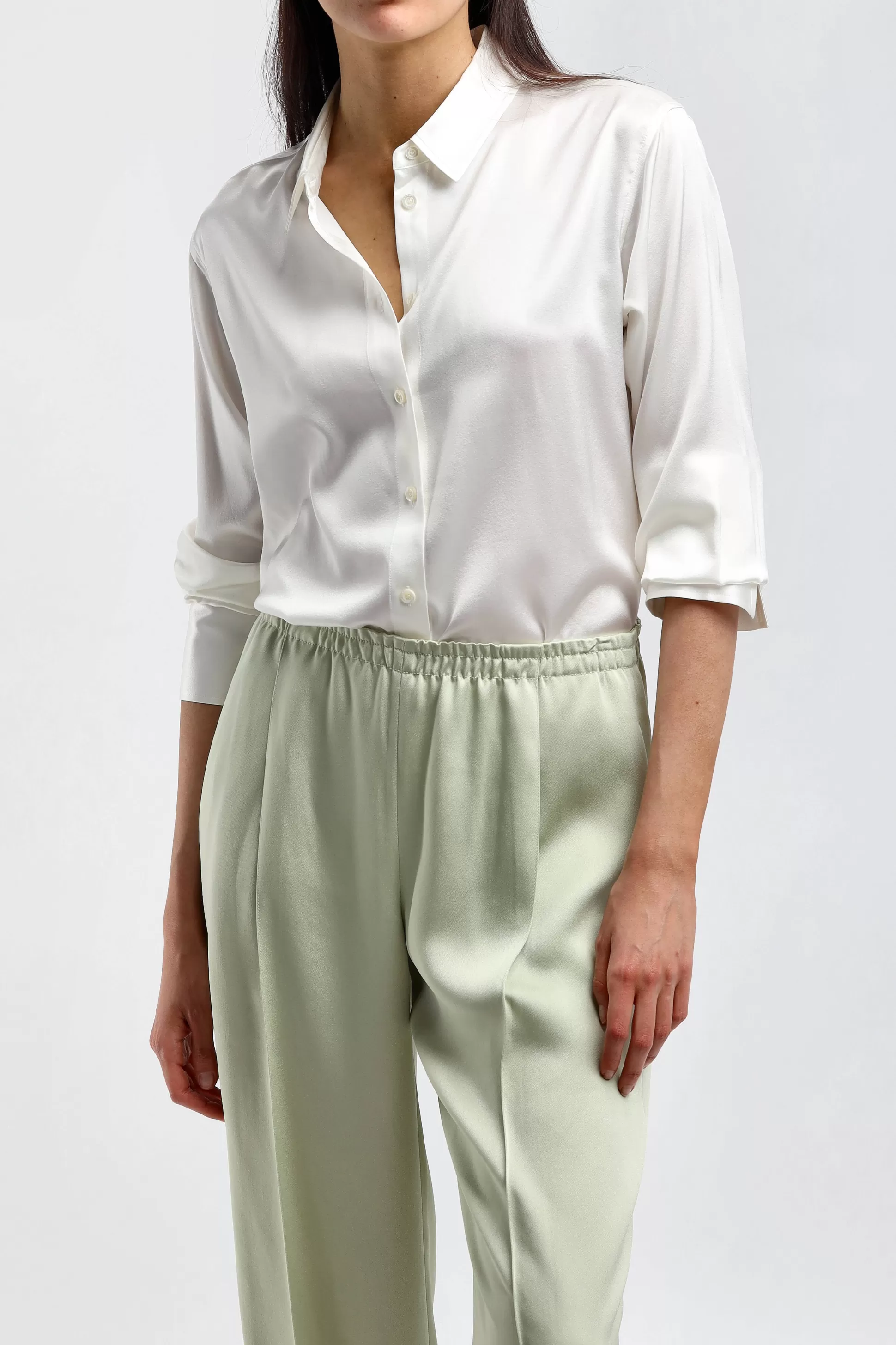 Frame Blouses & Tops^Blouse The Standard En Blanc Casse