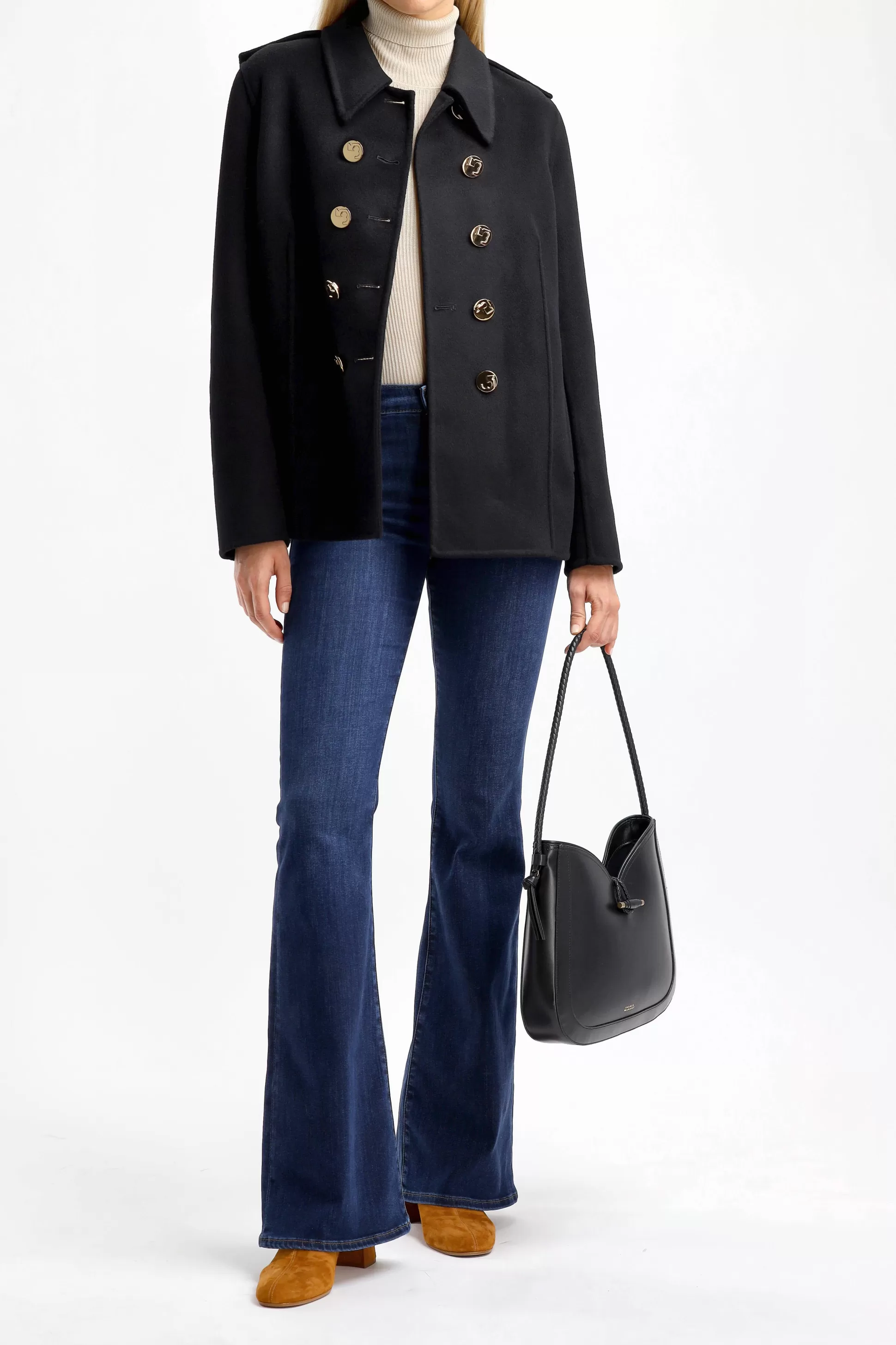 Tory Burch Vestes & Gilets^Caban Noir