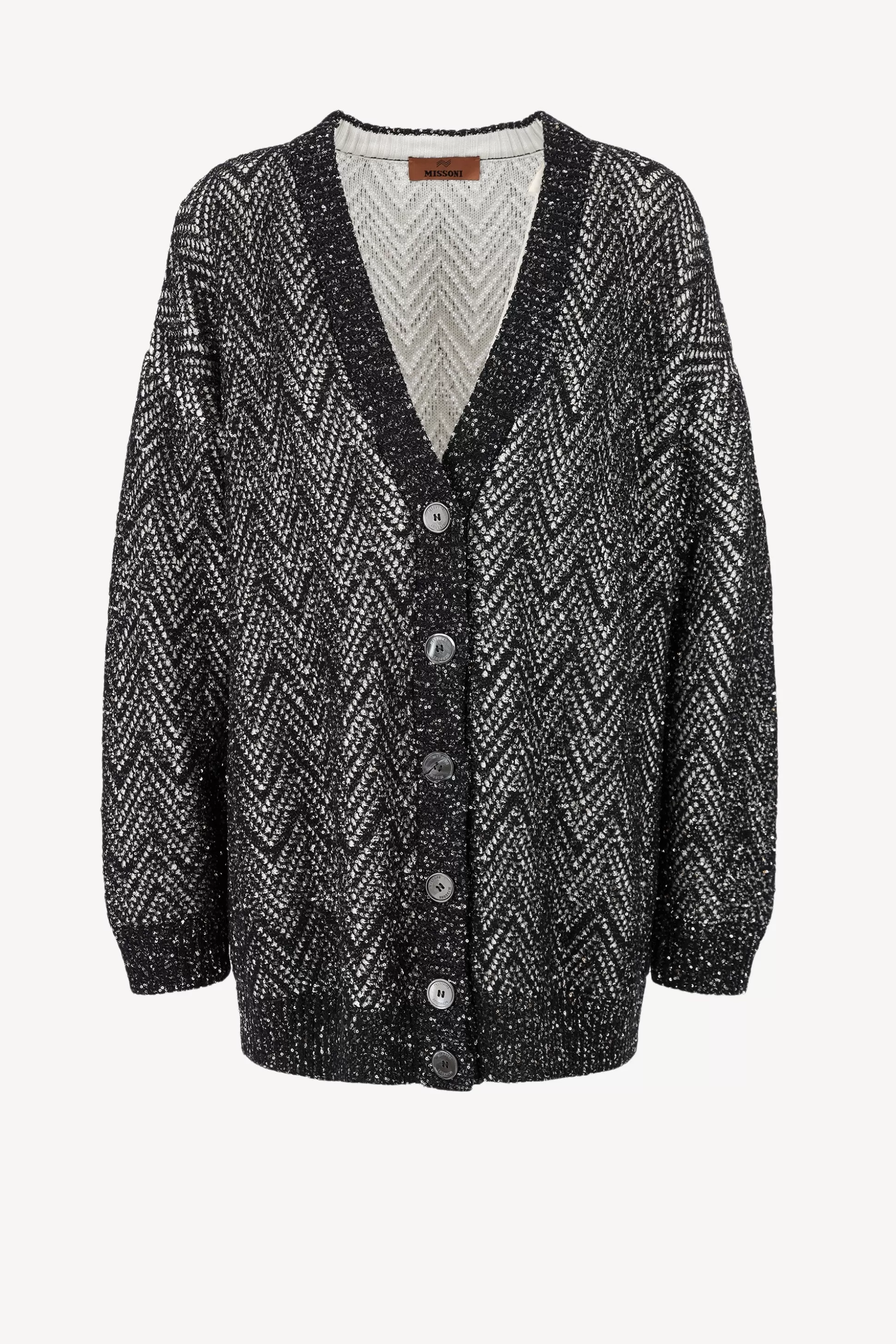 Missoni Vestes En Maille & Ponchos^Cardigan Oversized En Argent