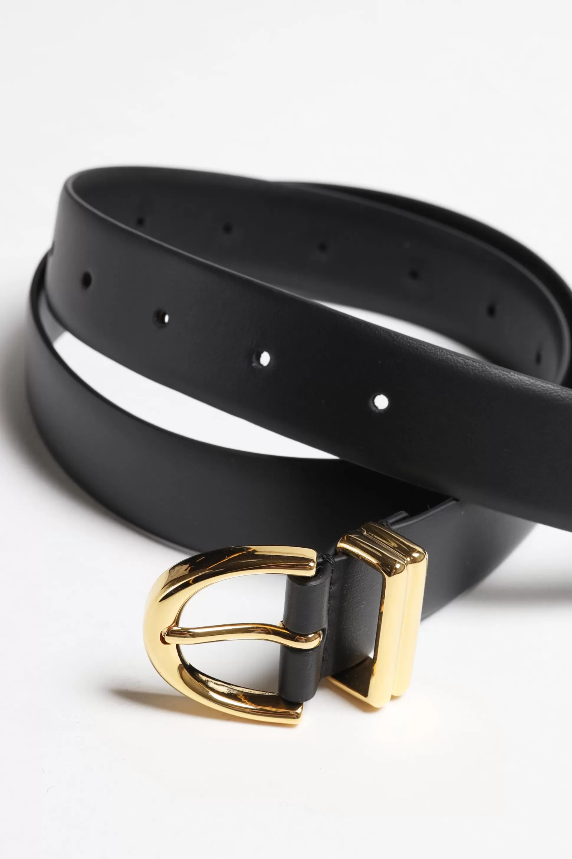 Khaite Ceinture^Ceinture Bambi Skinny En Noir/Or