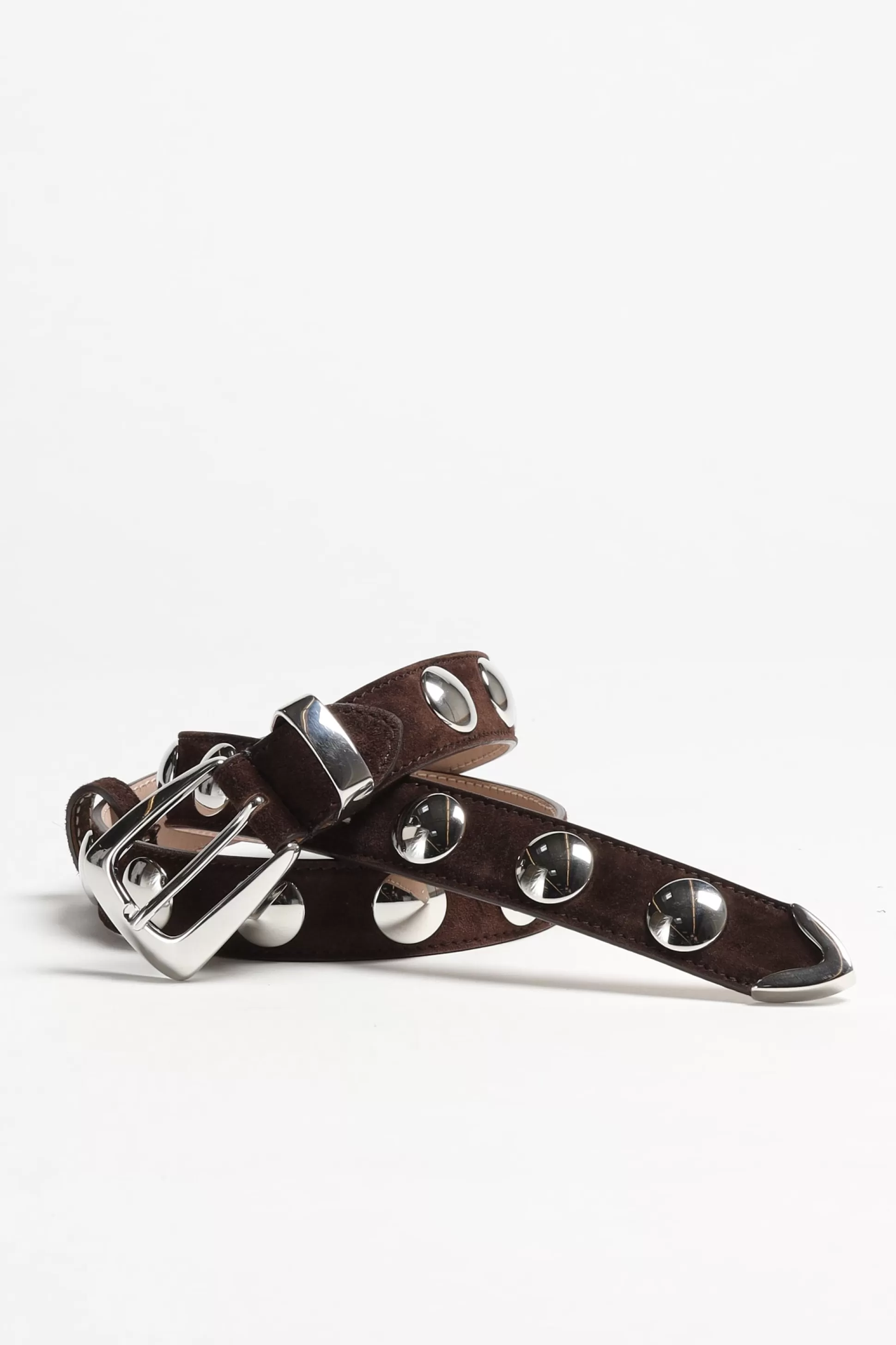 Khaite Ceinture^Ceinture Benny Studs A Coffee