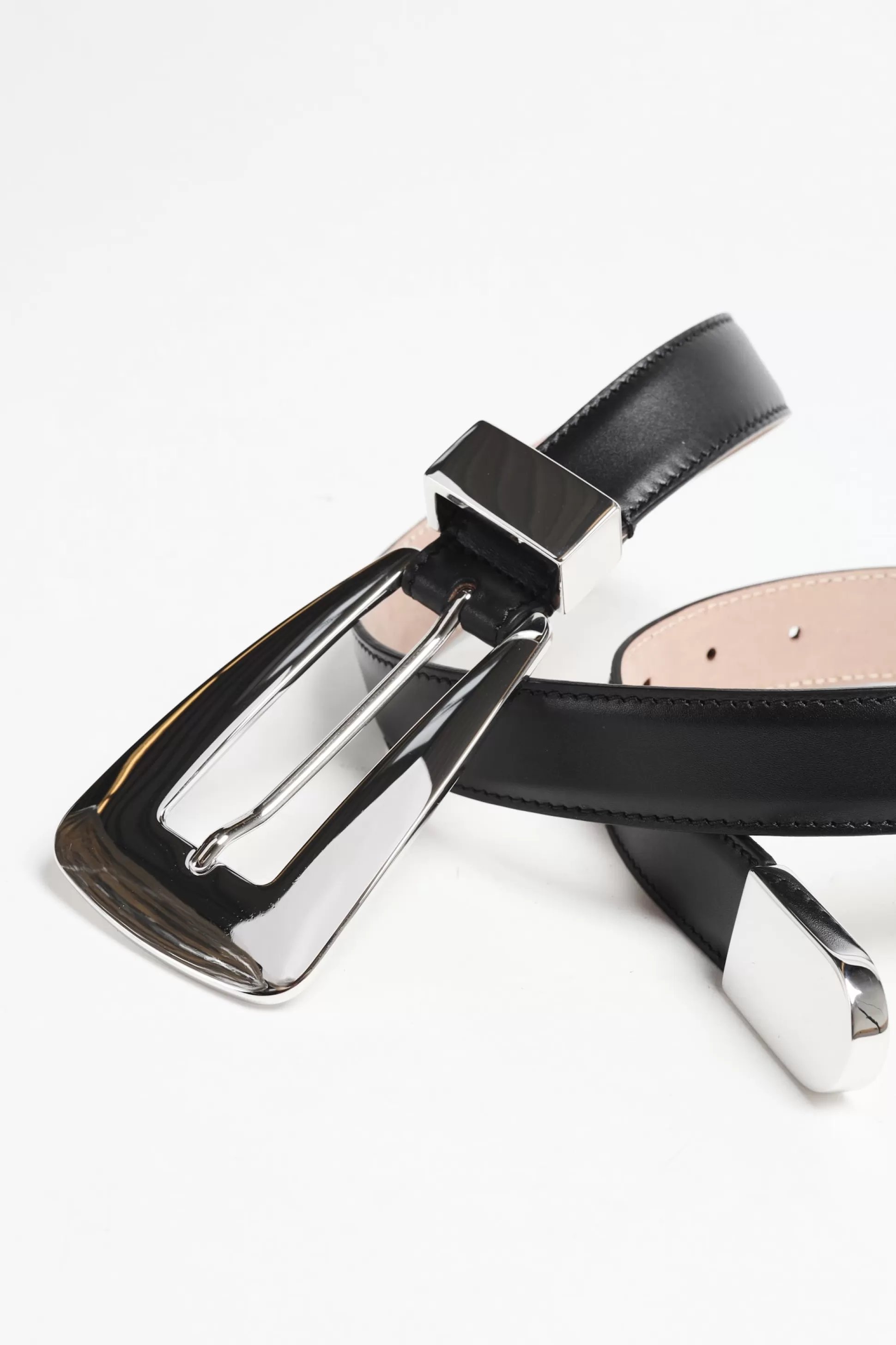 Khaite Ceinture^Ceinture Lucca En Noir/Argent