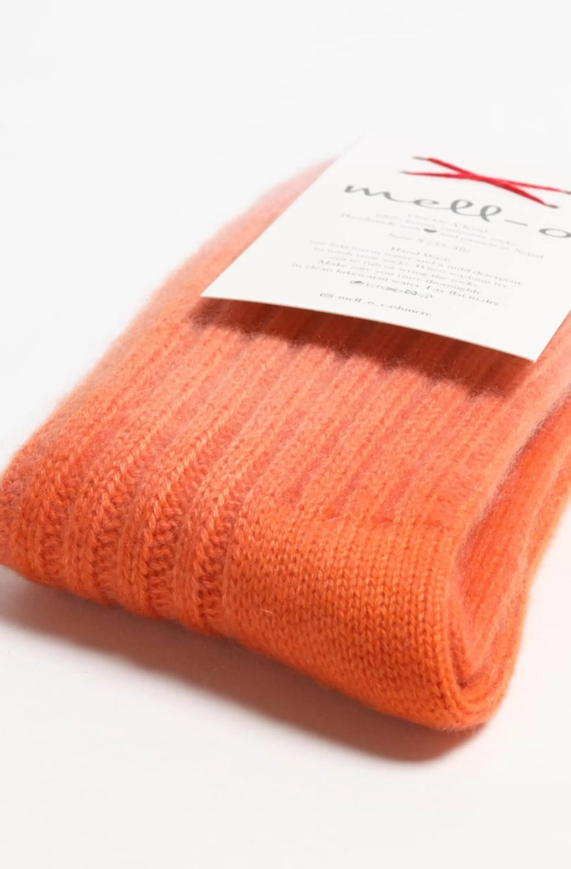 Mell-o Chaussettes & Bas^Chaussettes En Cachemire Dip Dye En Rose/Orange