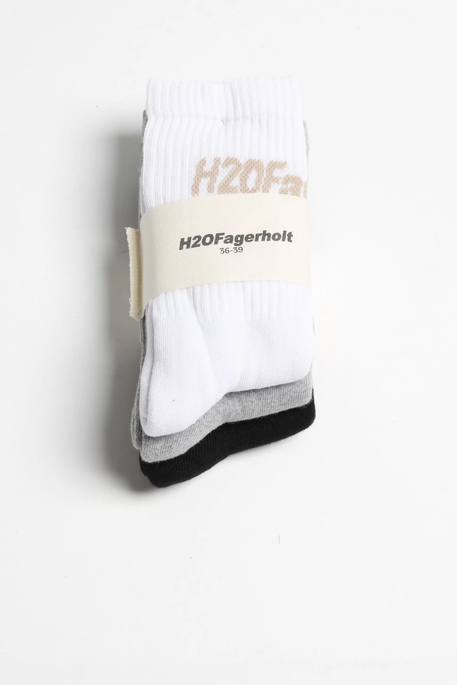 H2O Fagerholt Chaussettes & Bas^Chaussettes Suck En Noir/Blanc/Gris