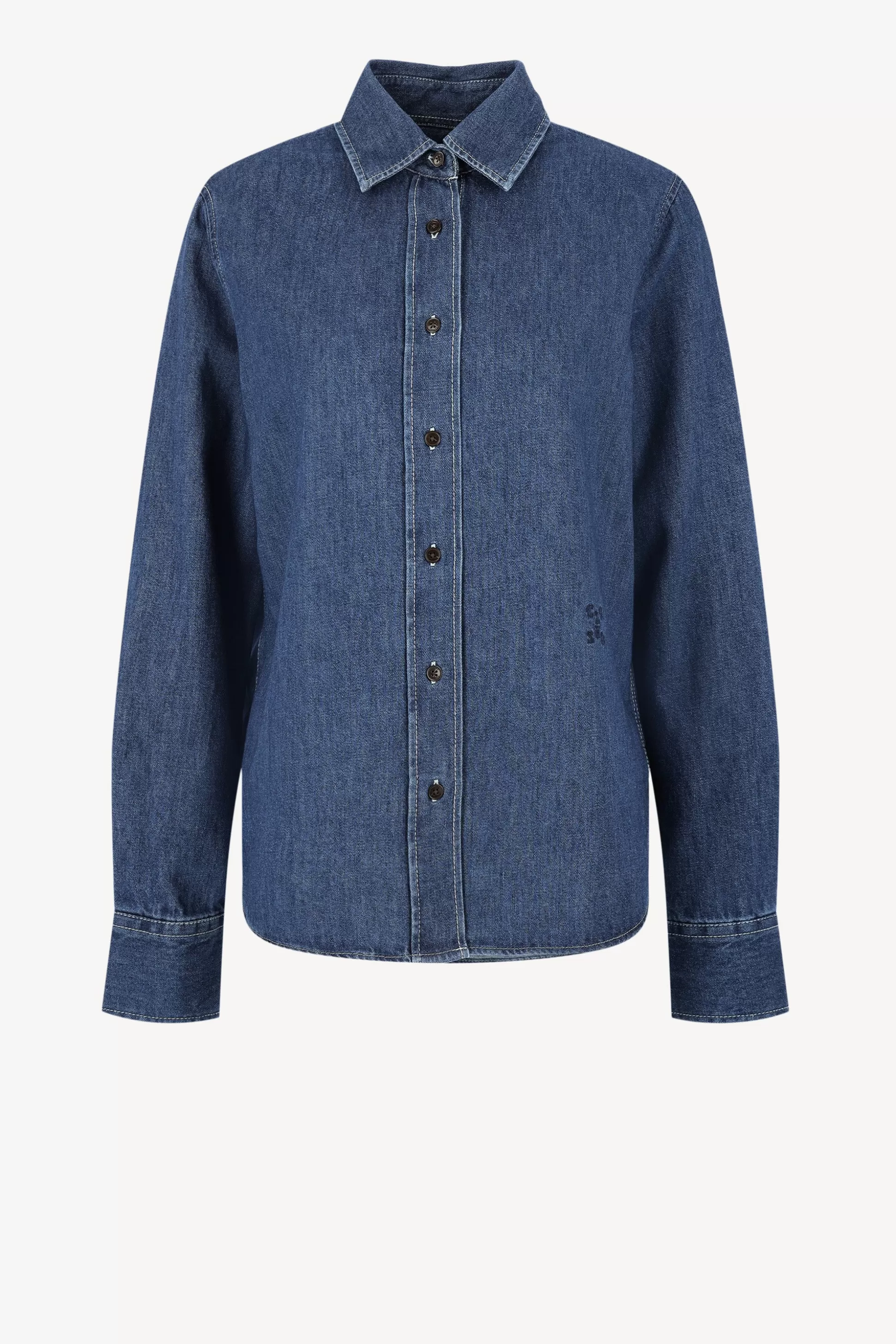 Closed Blouses & Tops^Chemisier Denim In Dark Blue