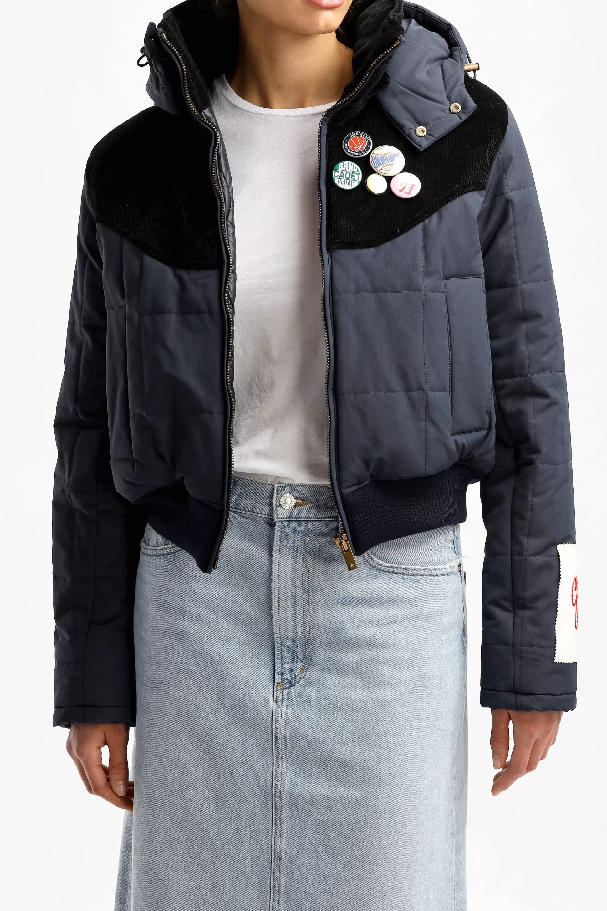 Golden Goose Vestes & Gilets^Doudoune Golden En Bleu/Noir