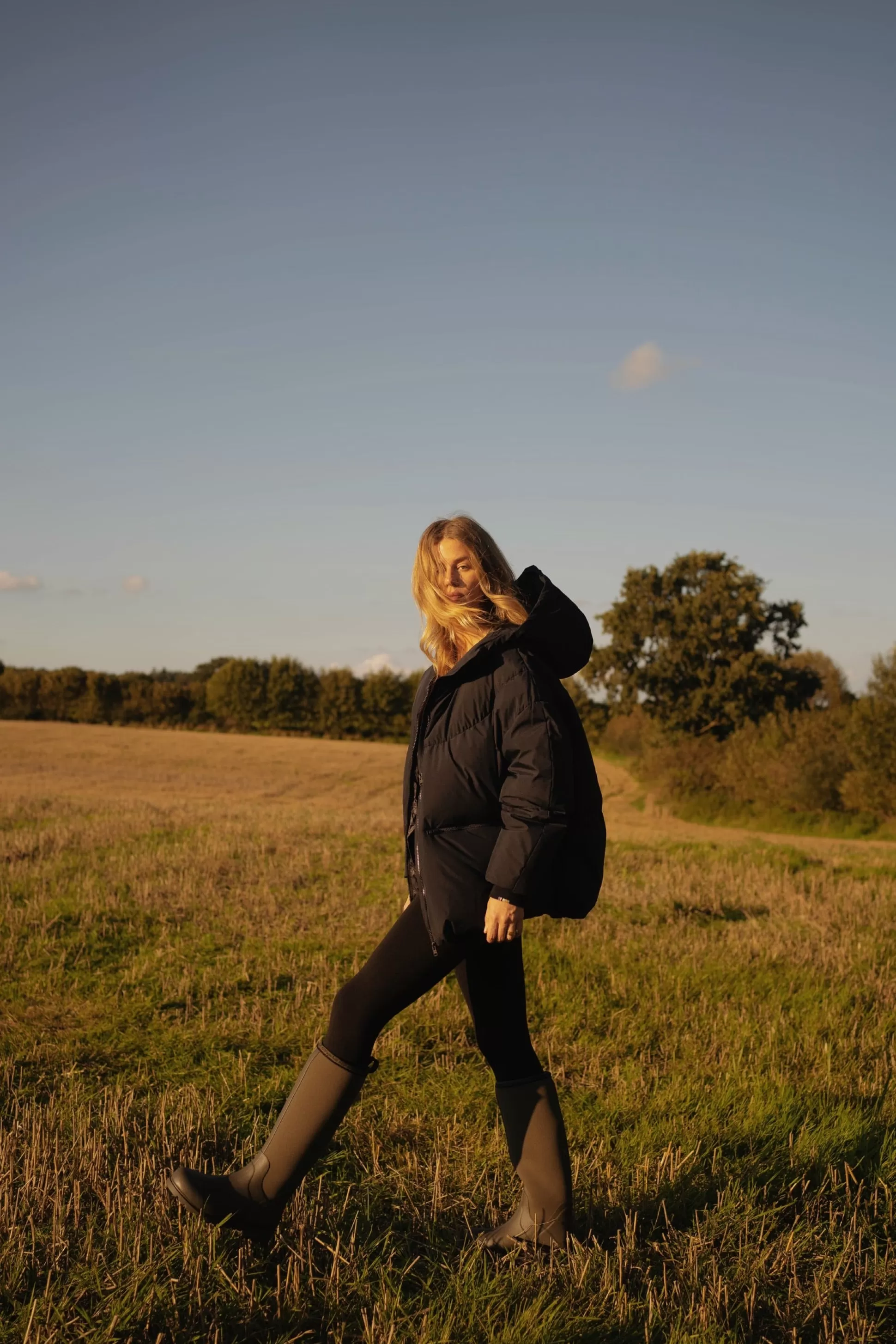 Herno Vestes & Gilets^Doudoune Woven In Dark Navy