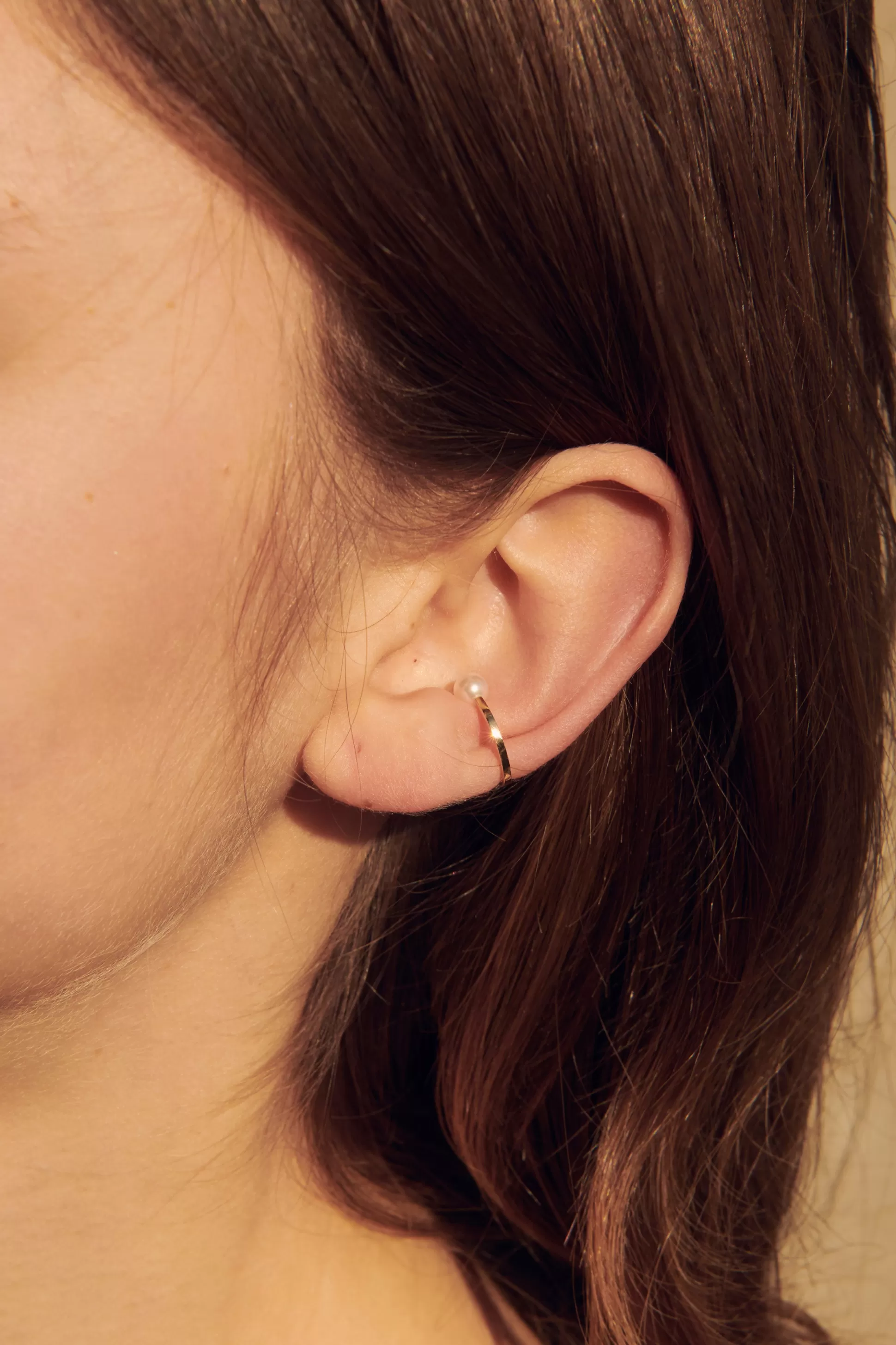 Sophie Bille Brahe Boucles D'Oreilles^Earcuff Avec Perle Emma Deux