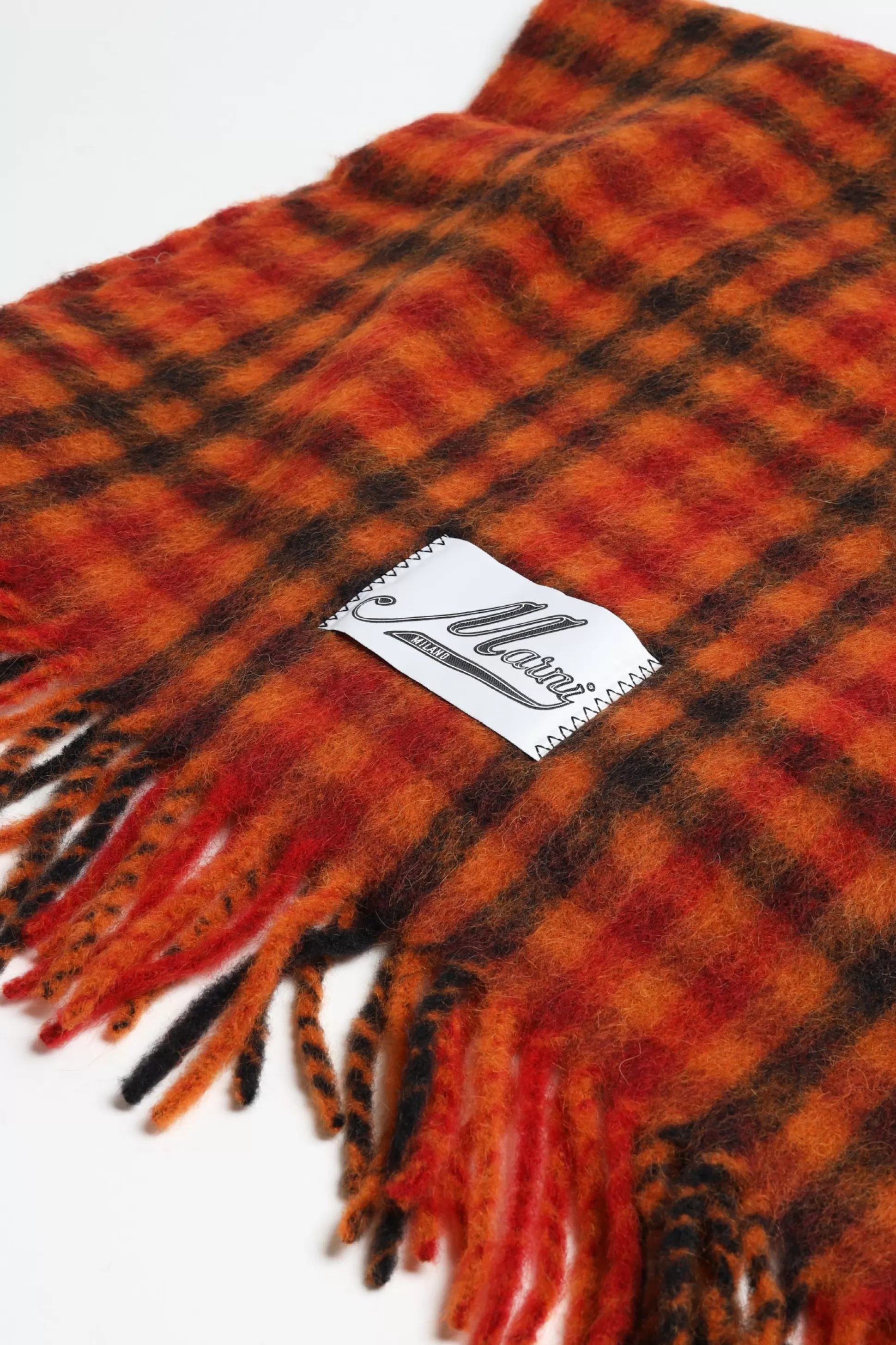 Marni Foulards & Écharpes^Echarpe A Carreaux Orange Clair