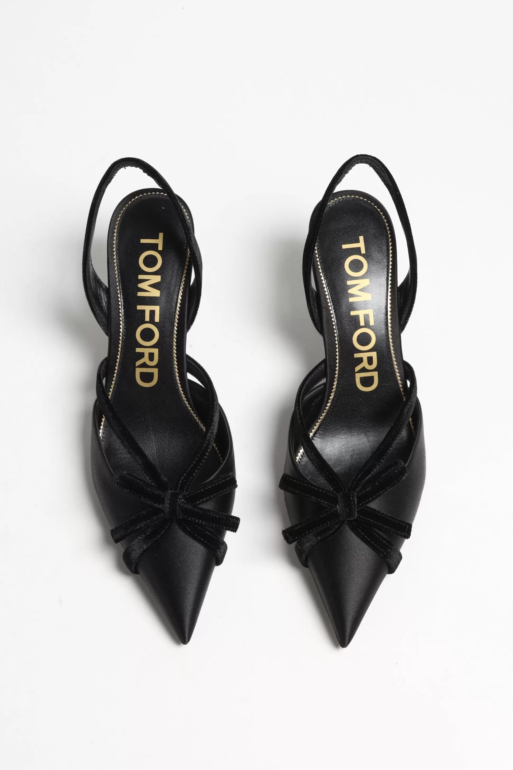 Tom Ford Talons^Escarpins A Bride Arriere En Noir