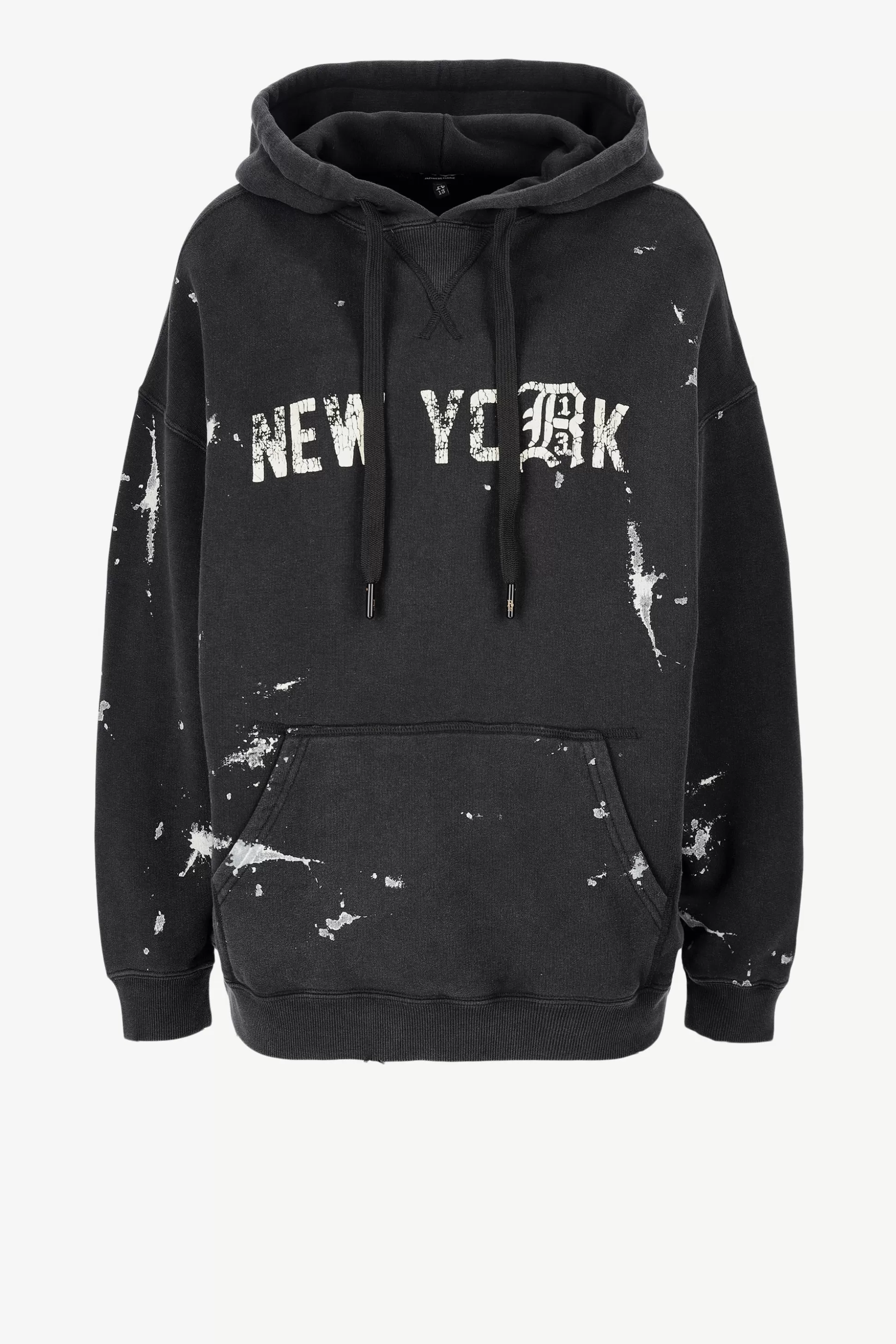 R13 Pull-Over^Hoodie Ny En Peinture Noire Acide