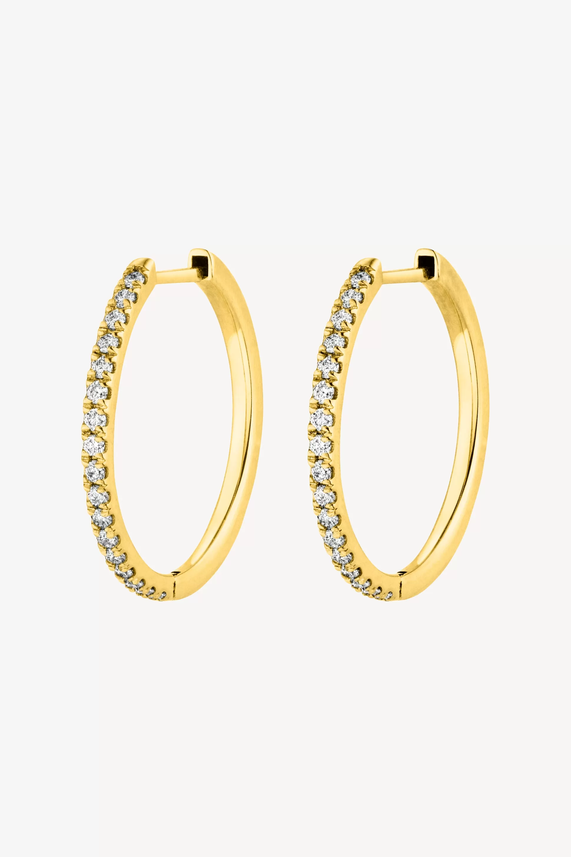 Nina Kastens Jewelry Boucles D'Oreilles^Hoops Diamond En Or Jaune