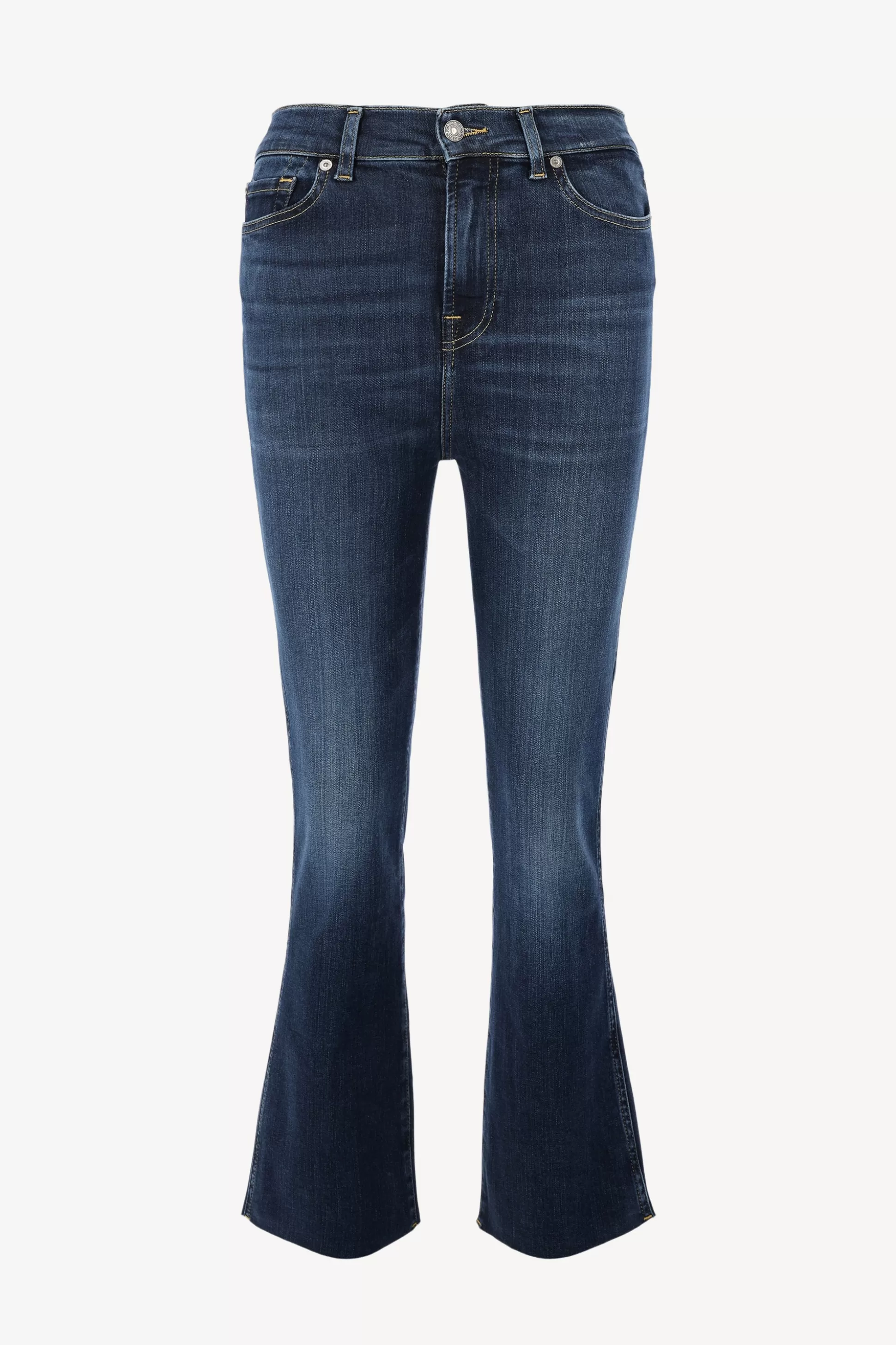 7 For All Mankind Jeans^Jeans Hw Slim Kick En Bleu Fonce