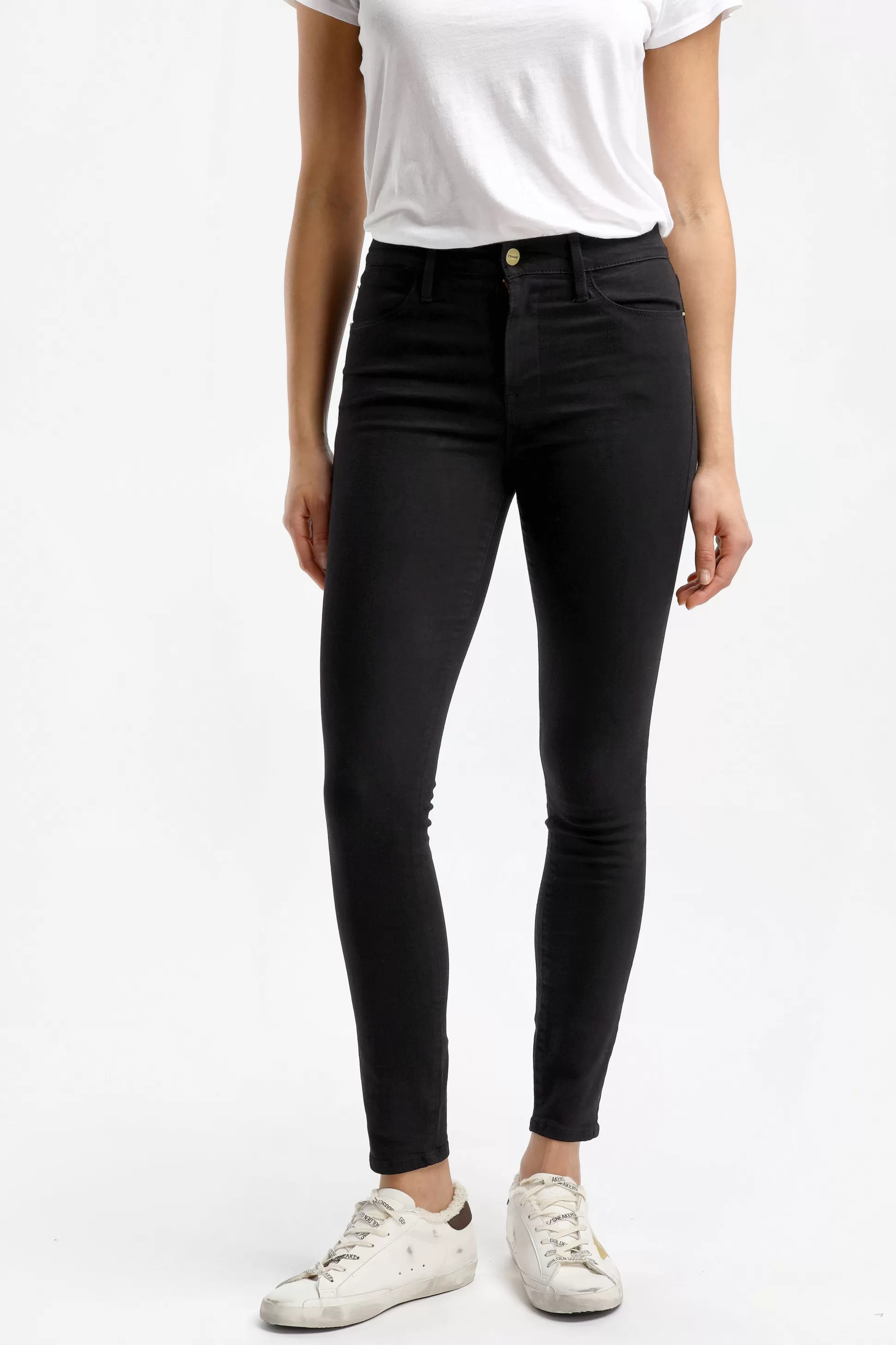 Frame Jeans^Jeans Le High Skinny En Film Noir