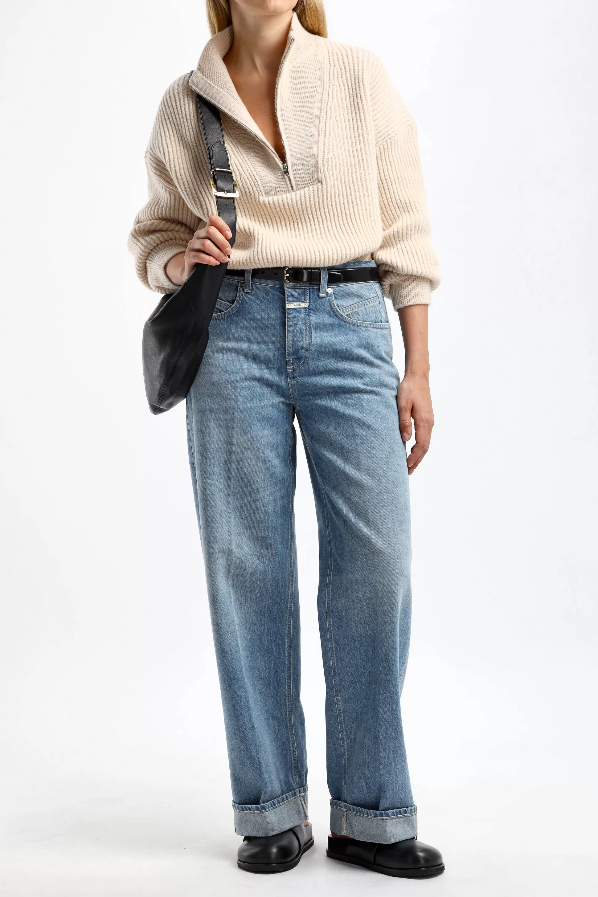 Closed Jeans^Jeans Nikka Cropped En Bleu Moyen