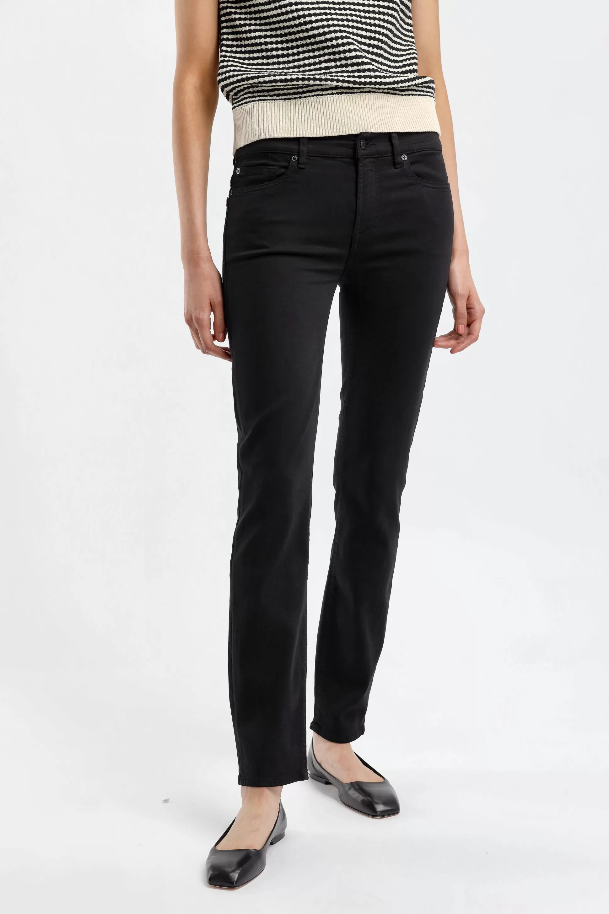 7 For All Mankind Jeans^Jeans Roxanne Bair En Noir