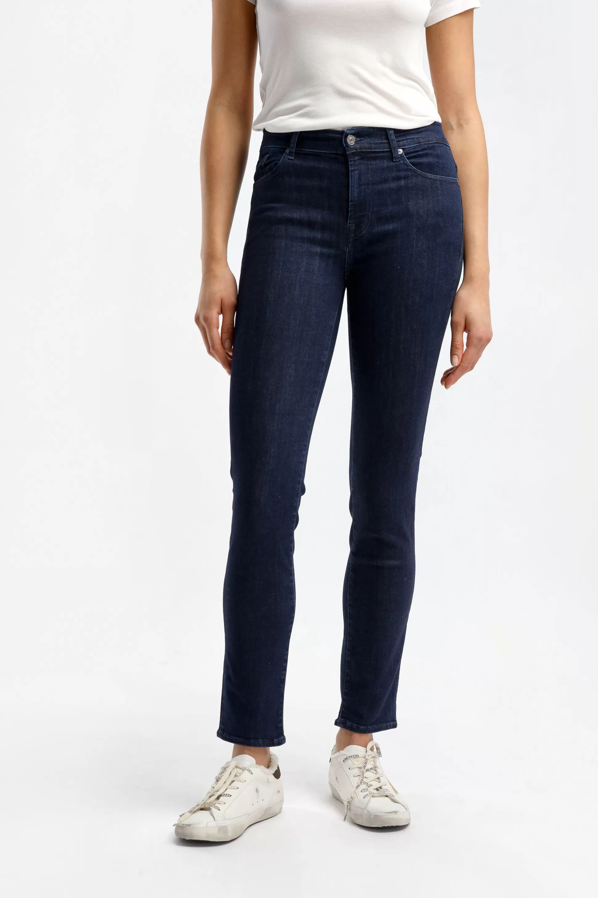 7 For All Mankind Jeans^Jeans Roxanne Soho En Bleu Fonce