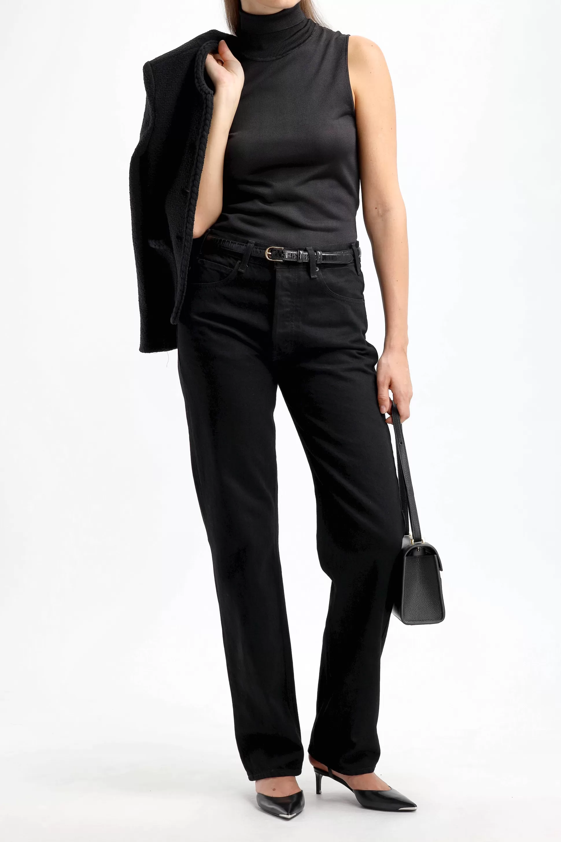 Nili Lotan Jeans^Jeans Smith En Detresse Noir