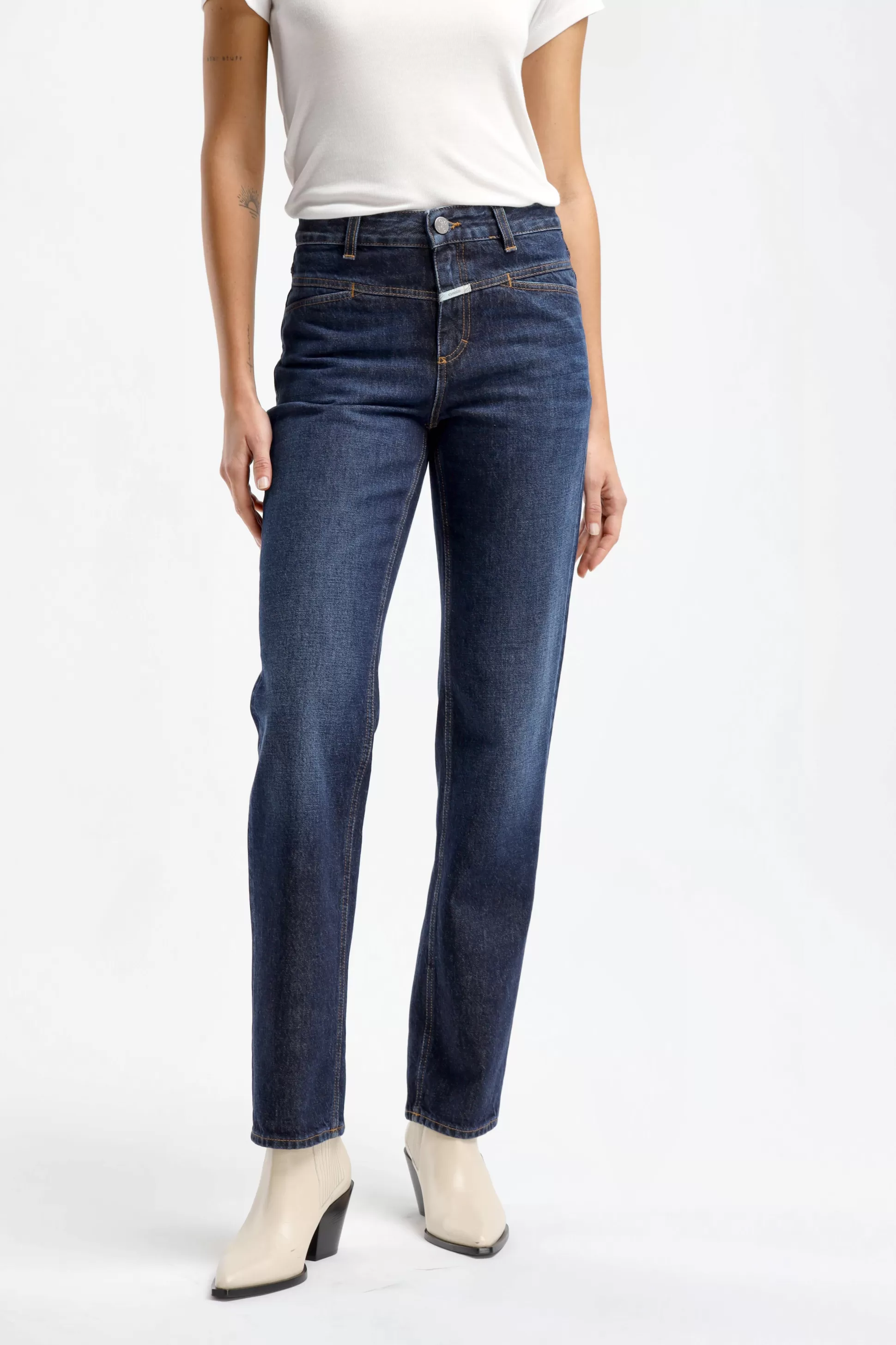 Closed Jeans^Jeans Straight-X En Bleu Fonce