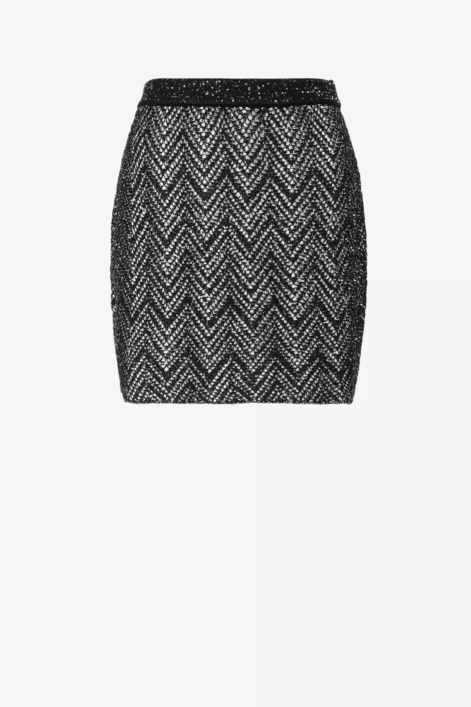 Missoni Jupes^Jupe A Paillettes Noir/Argent