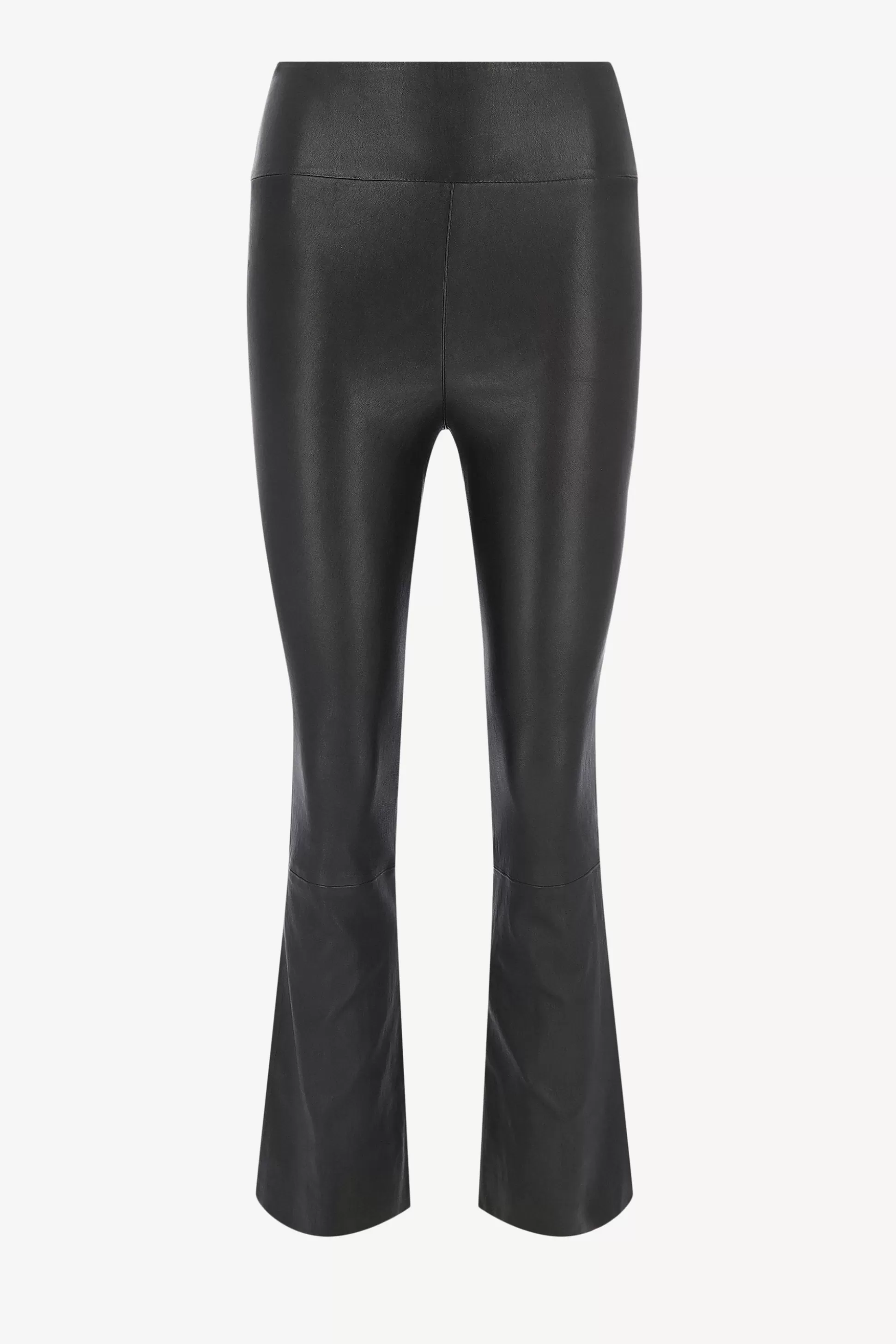 SPRWMN Pantalon En Cuir^Leggings En Cuir Noir Taille Haute Flare