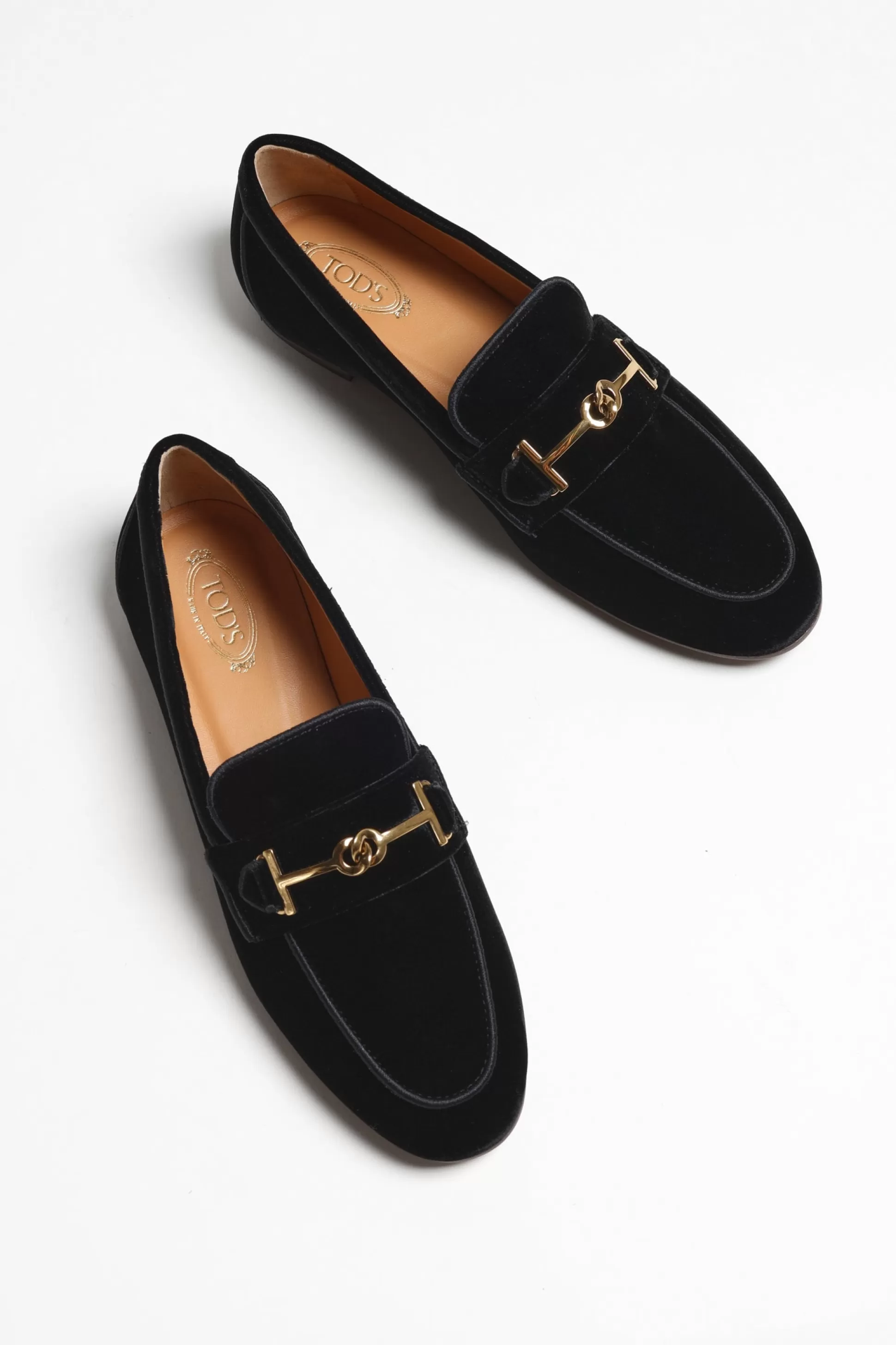 Tod's Loafers & Mules^Loafer En Velours Double T Noir