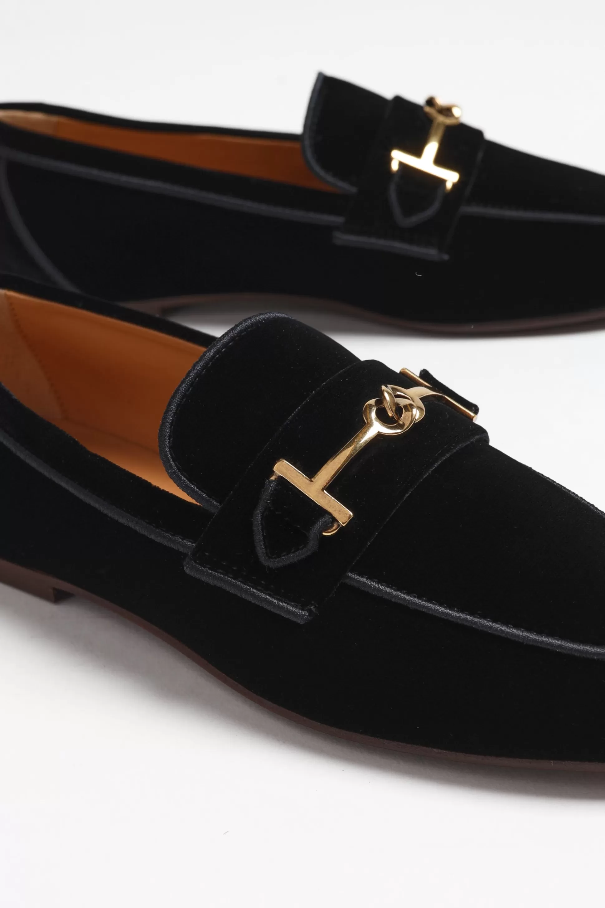 Tod's Loafers & Mules^Loafer En Velours Double T Noir