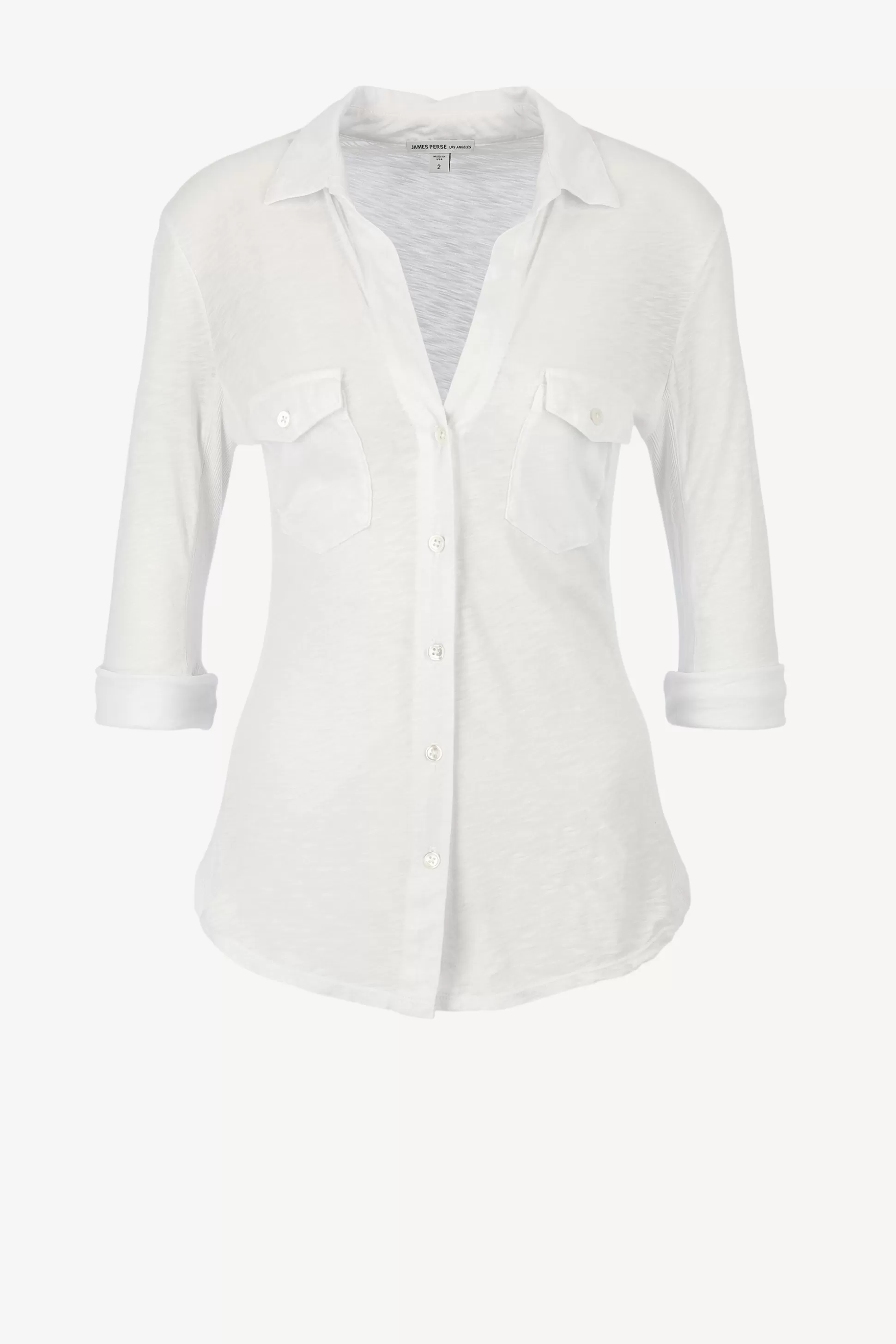 James Perse T-Shirts & Manches Longues^Manchette Longue Contrast Panel En Blanc